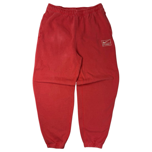 Stussy x Nike Pigment Dyed Fleece Sweatpants Habenero Red