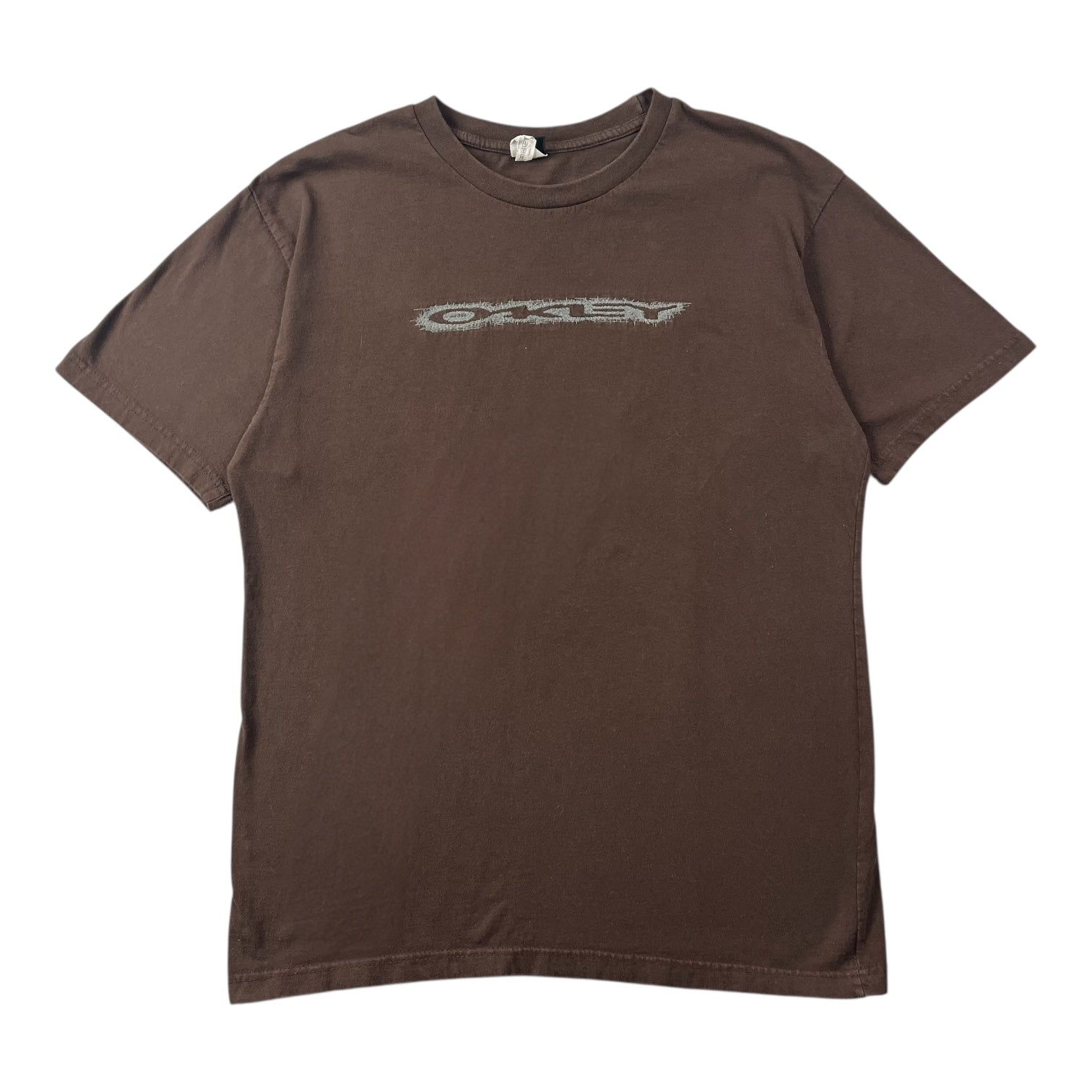 Vintage Oakley Embroidered Logo Tee Brown