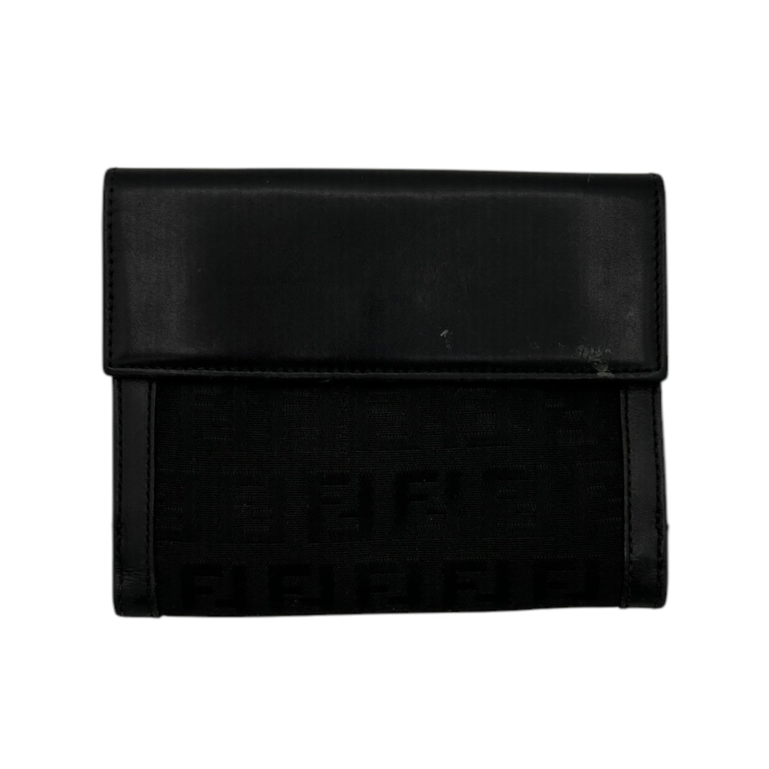 Vintage Fendi Monogram Wallet Black