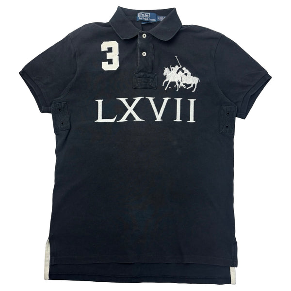 Vintage Polo Ralph Lauren Big Pony Polo Black
