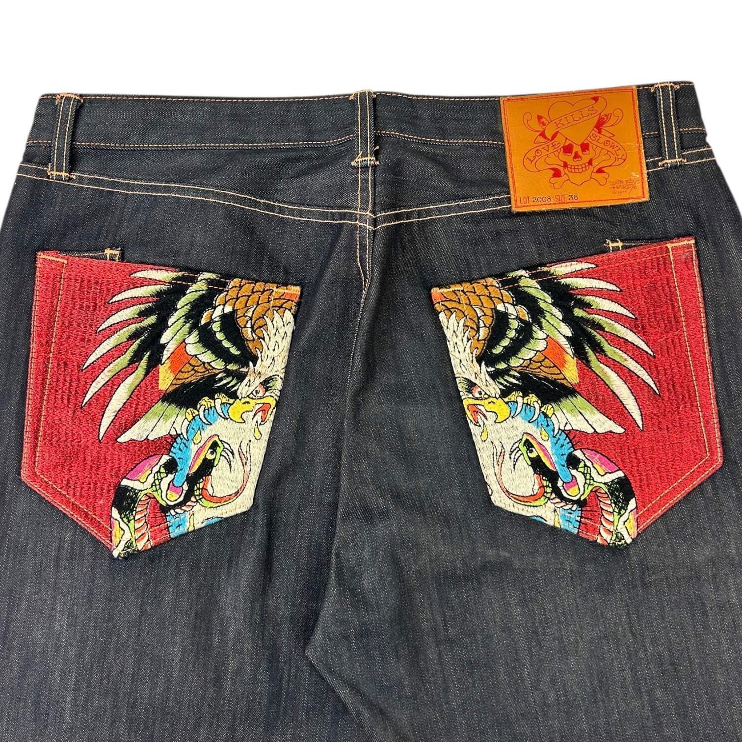Vintage Y2K Ed Hardy Jeans Raw