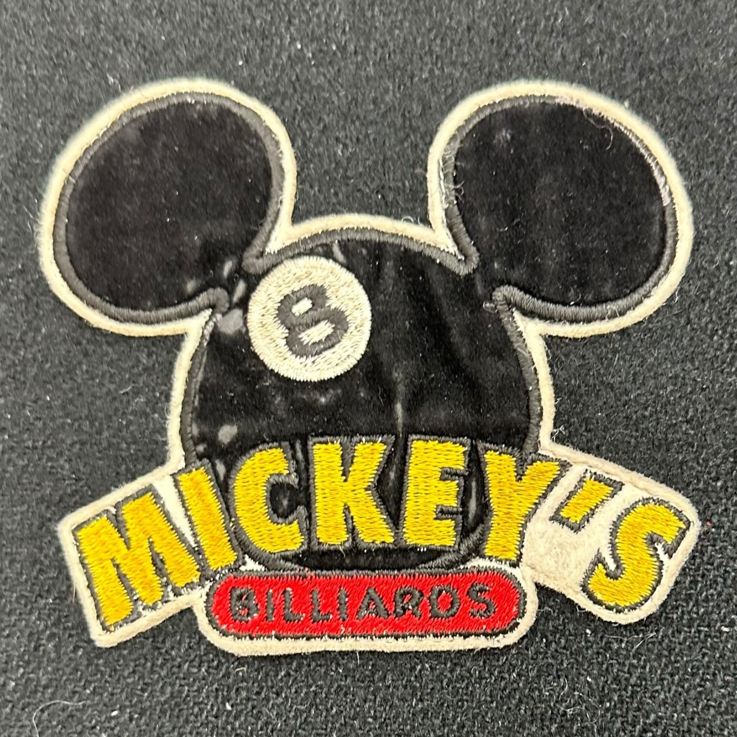 Vintage Disney Mickey Mouse ‘Mickey’s Billiards’ 8 Ball Varsity Jacket