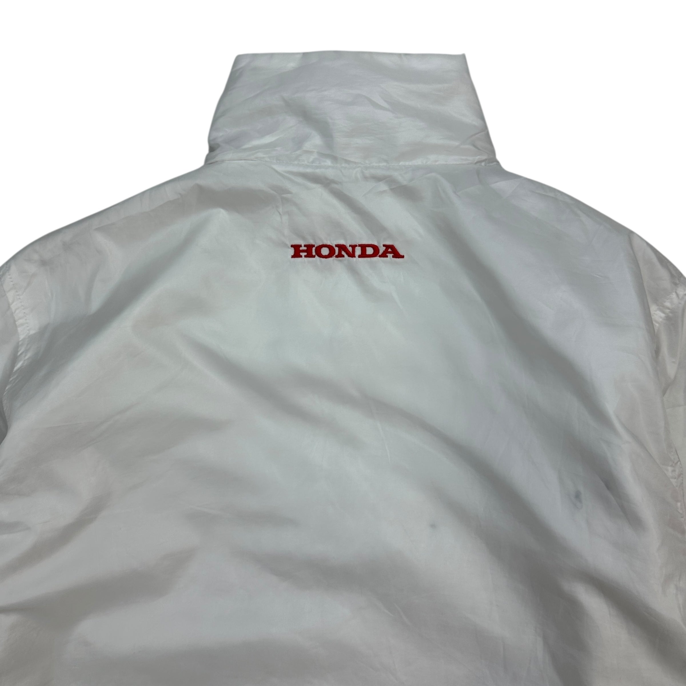 Vintage Honda Racing Insulated Windbreaker White