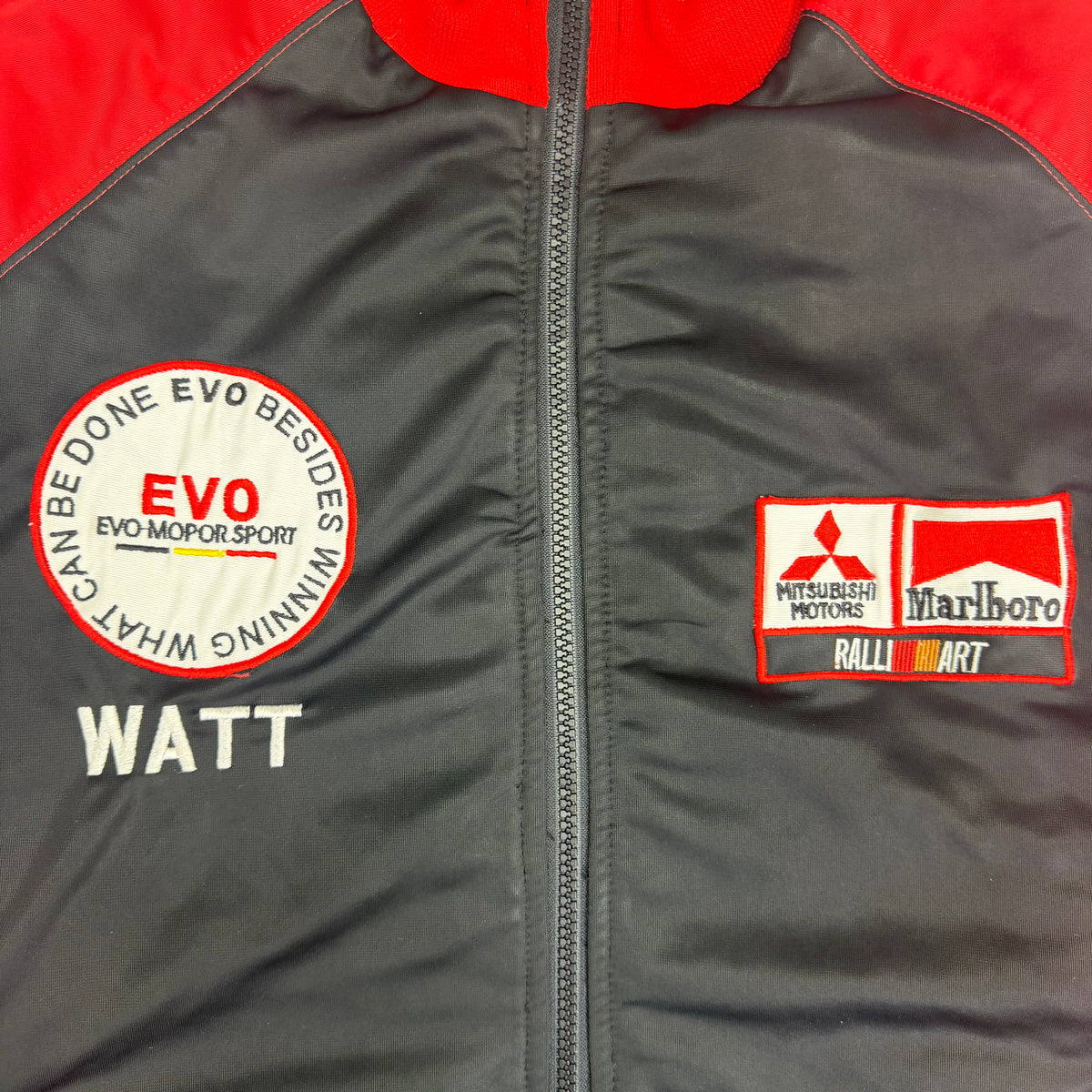 Vintage Mitsubishi Ralliart Marlboro Motorsport Racing Jacket Red/Black