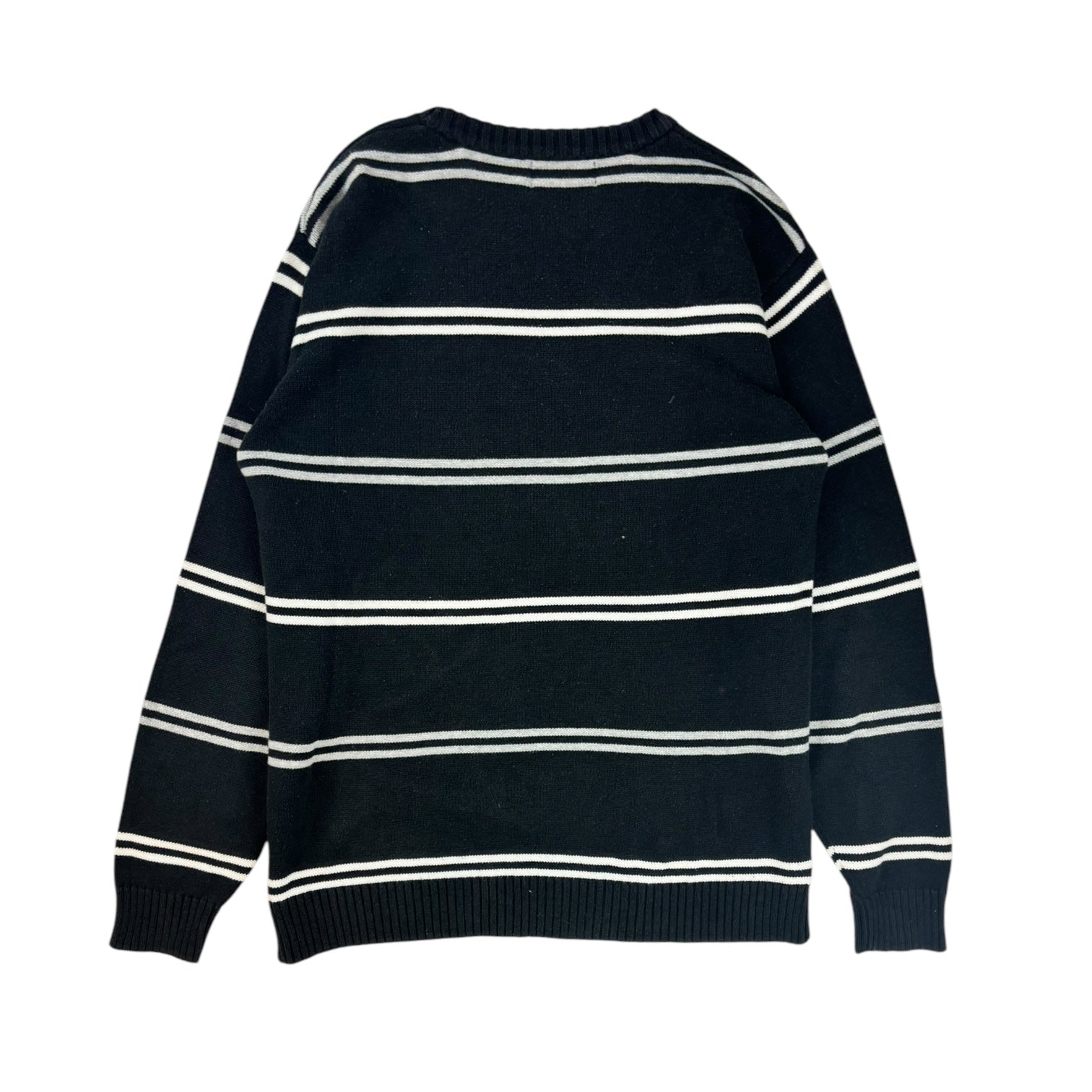 Vintage Polo Ralph Lauren Striped Knit Sweater Black