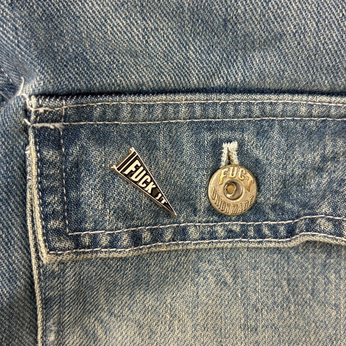 FCUT SSDD Denim Chore Coat Light Wash