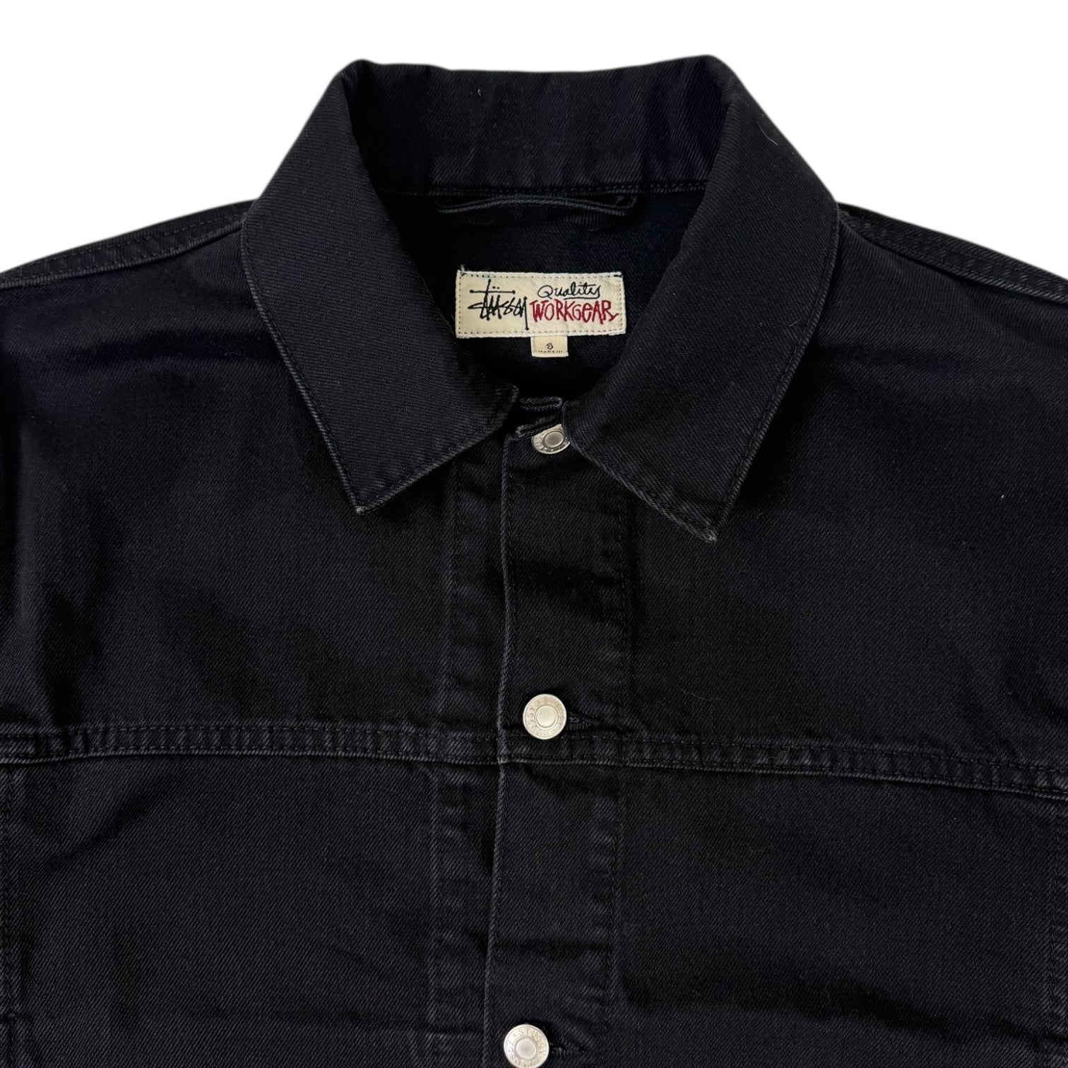 Stussy Trucker Denim Jacket Black