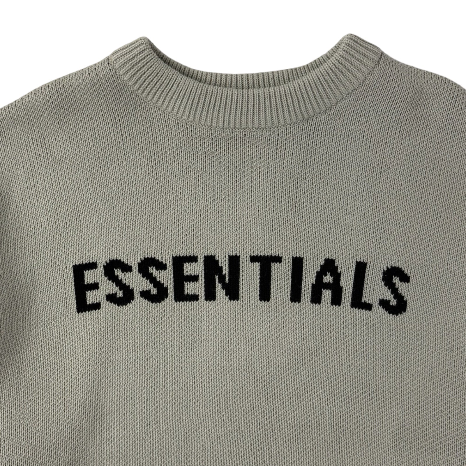 Youth Fear of God Essentials Knit Sweater Concrete
