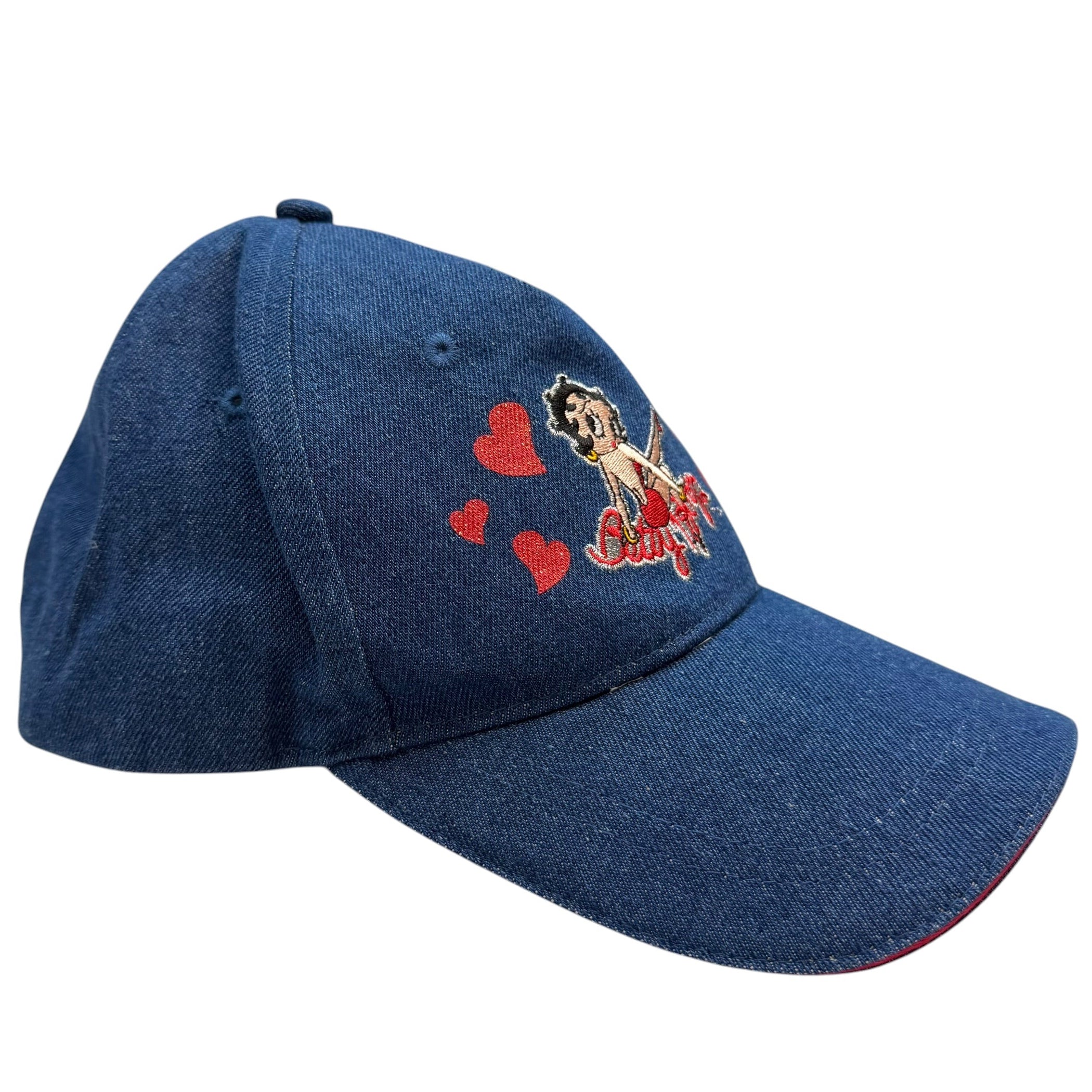 Vintage Betty Boop Denim Trucker Cap Blue