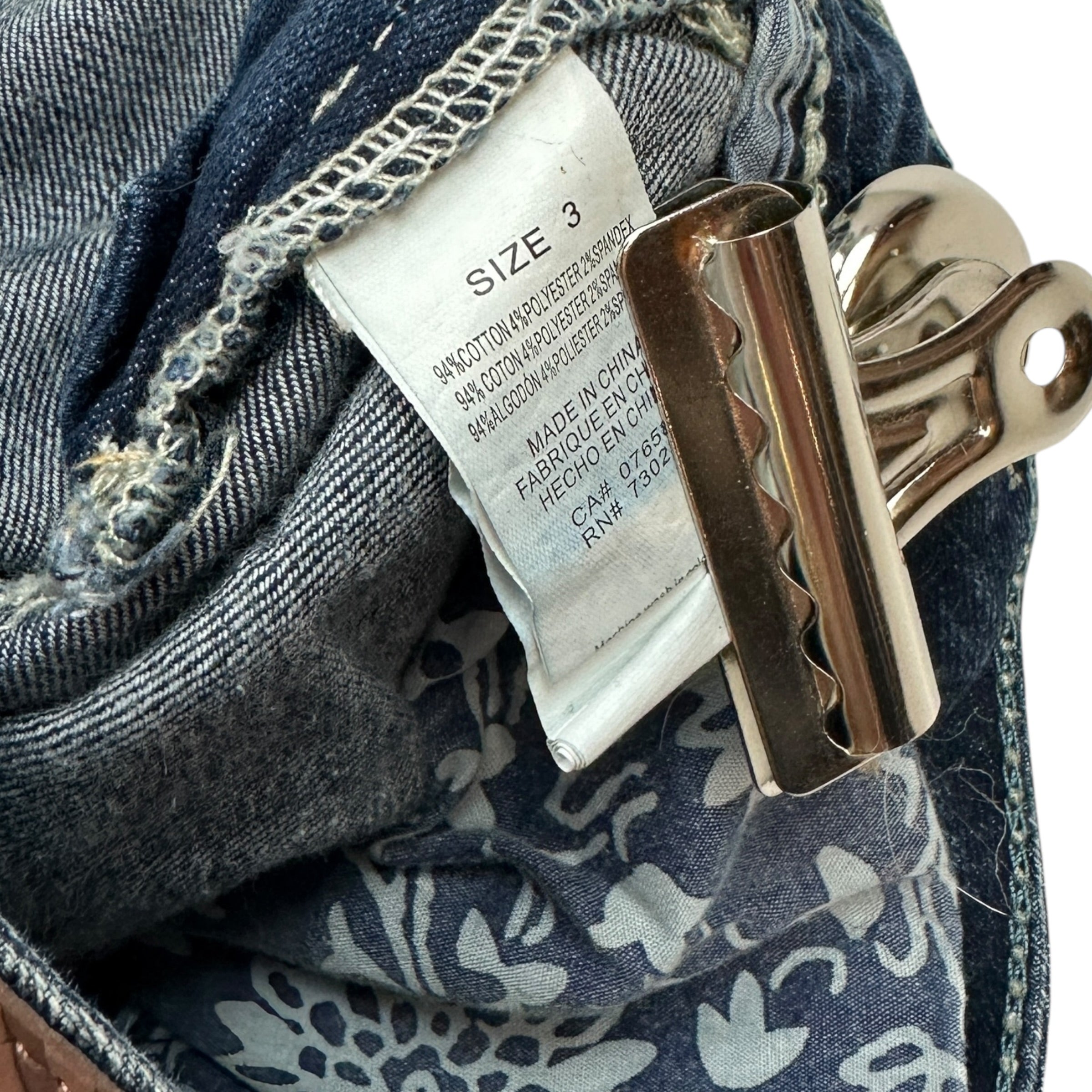 (W) Vintage Y2K Amethyst Denim Jeans Dark Wash