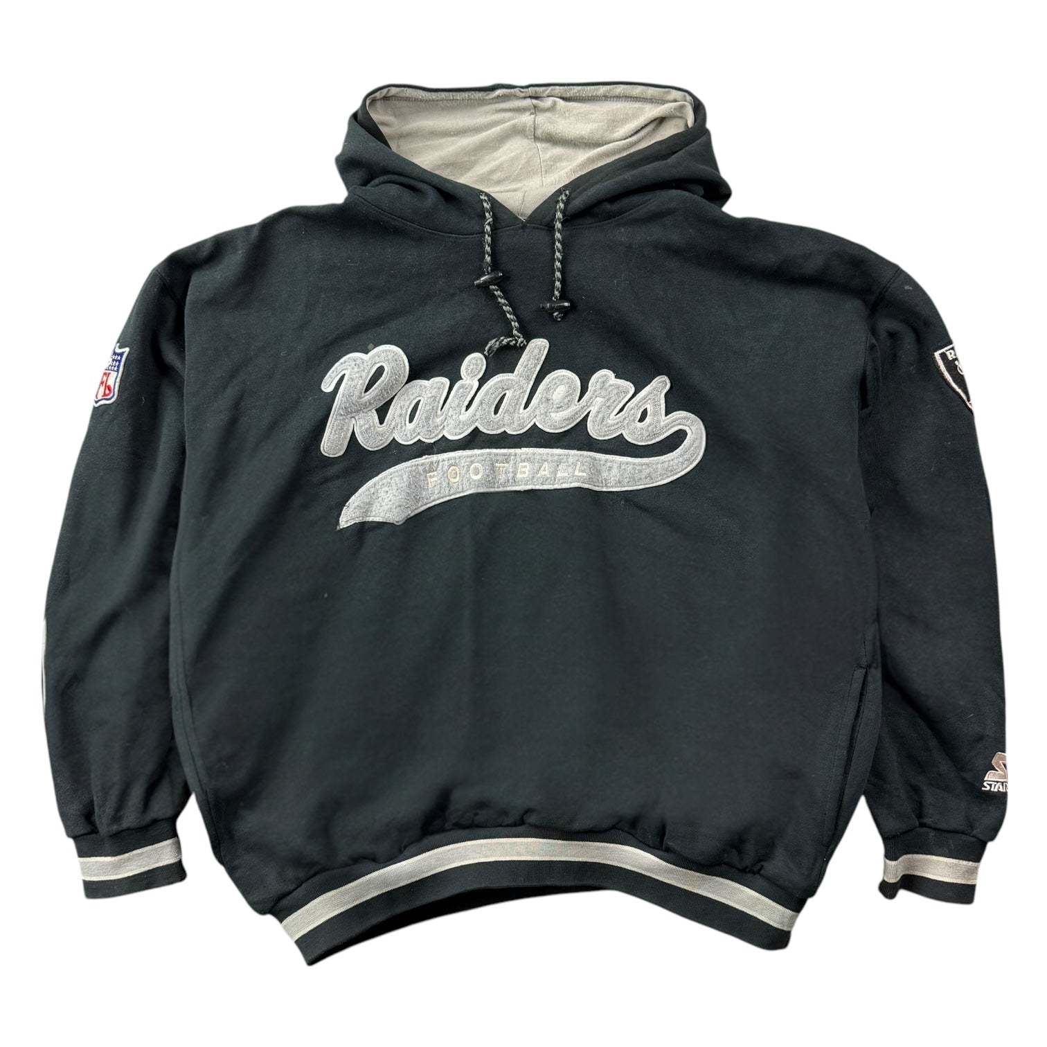 Vintage Starter Los Angeles Raiders Hoodie Black