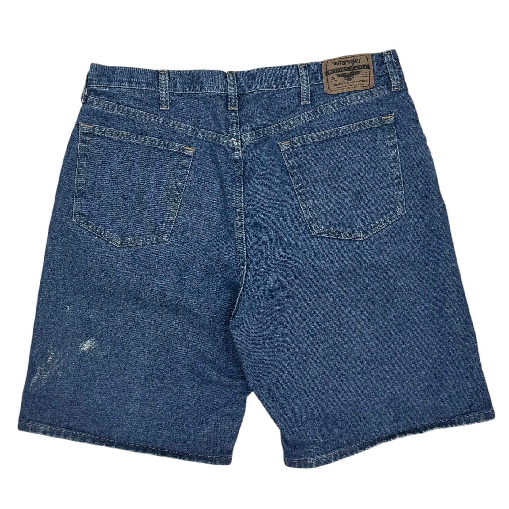 Vintage Wrangler Denim Carpenter Shorts Dark Blue