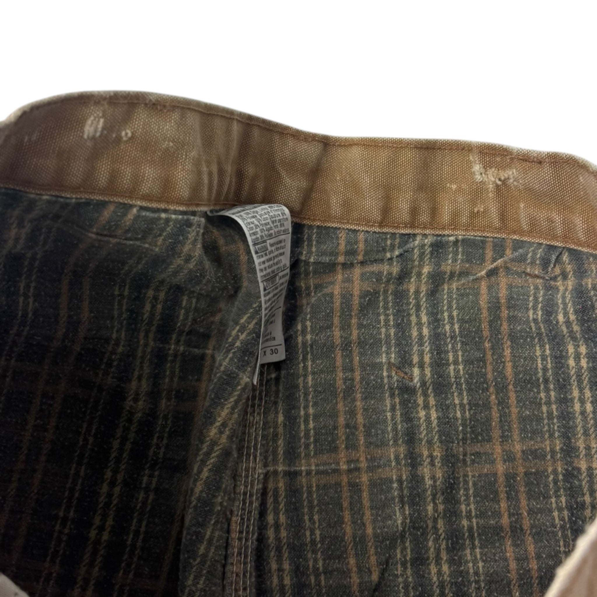 Carhartt Flannel Lined Carpenter Pant Washed Tan