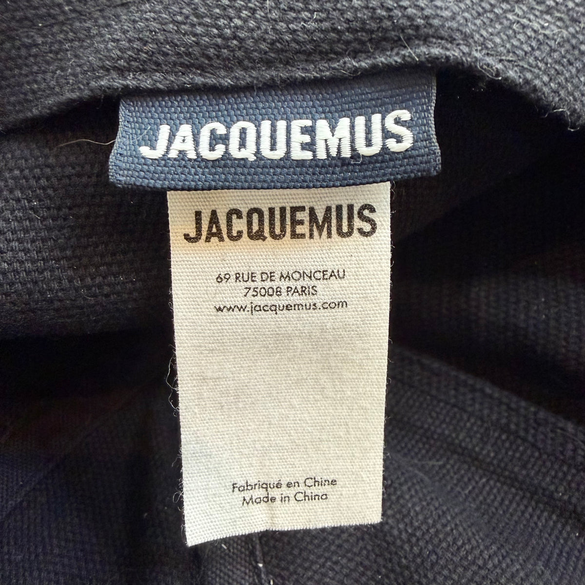Jacquemus Cotton Baseball Cap Black