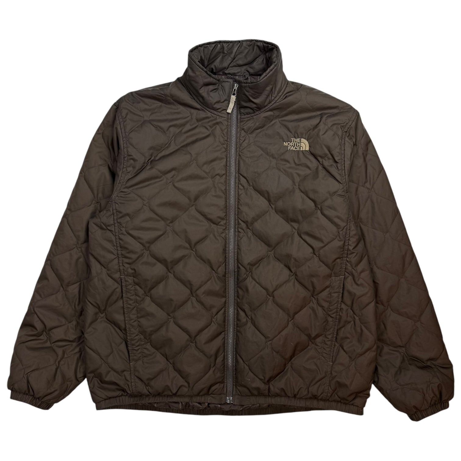 Vintage The North Face Quilted Jacket Brown