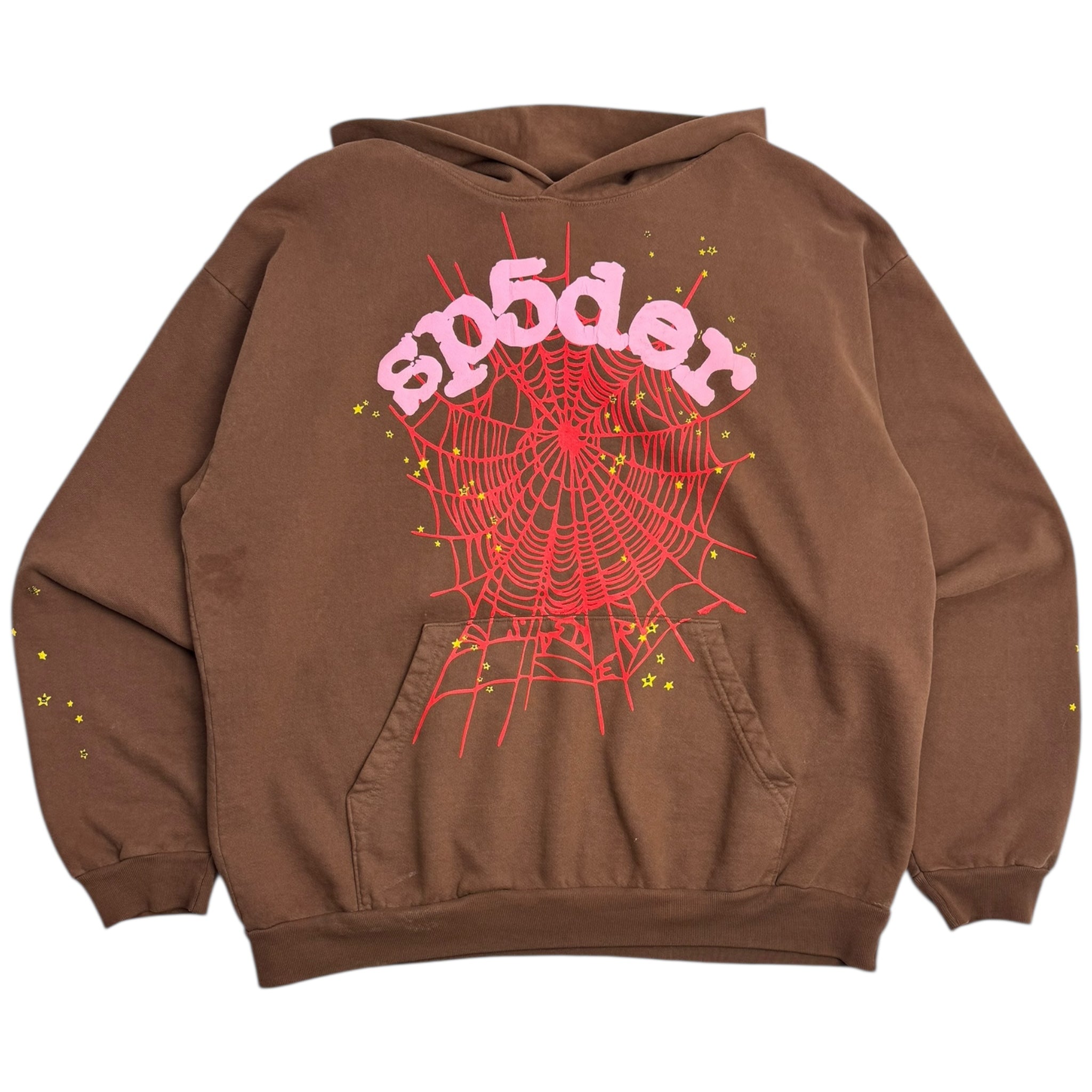 Sp5der Web Hoodie Brown