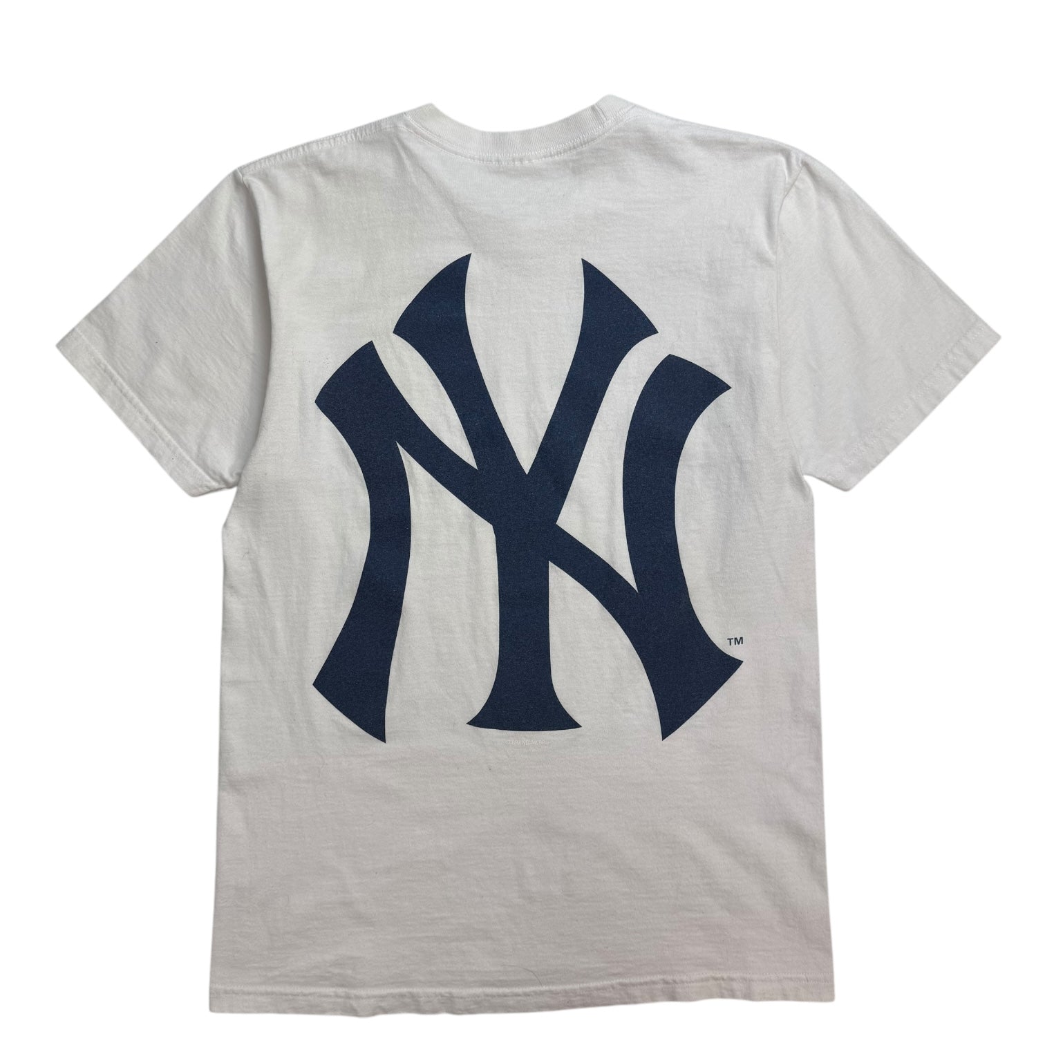 Supreme new york yankees box logo tee white on sale