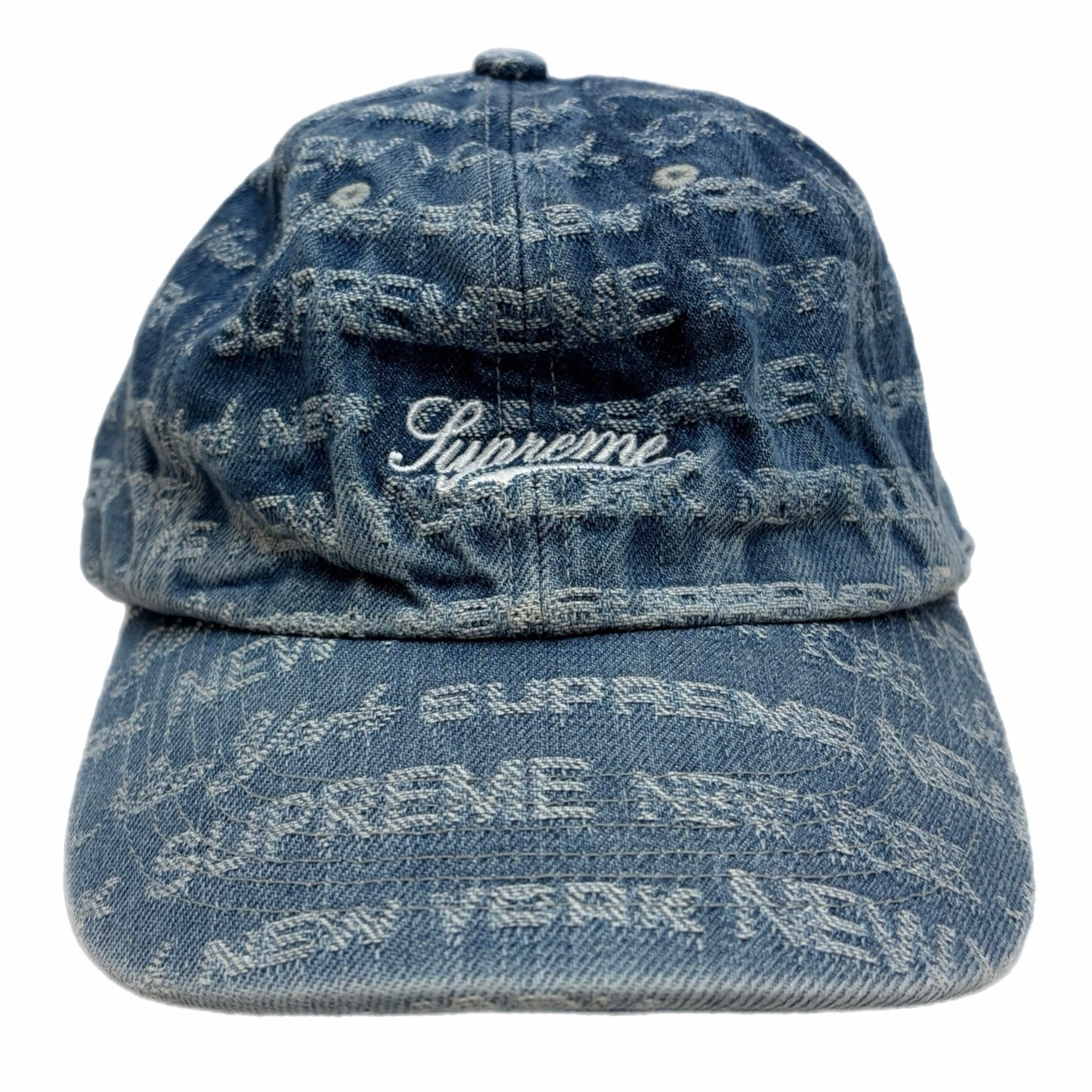 Supreme FW22 Multi Type Jacquard Denim 6 Panel Hat