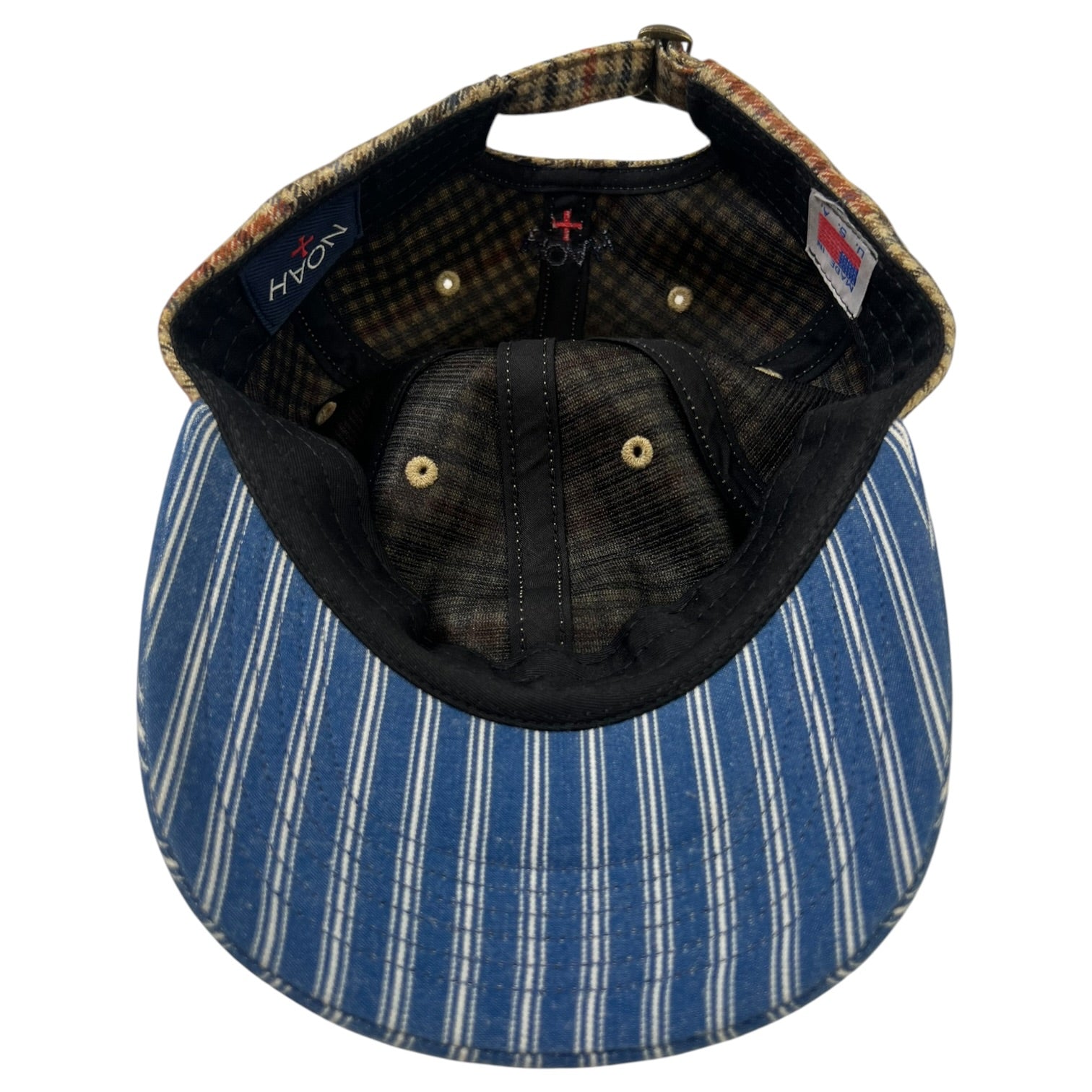 Noah Baseball Cap Plaid Brown