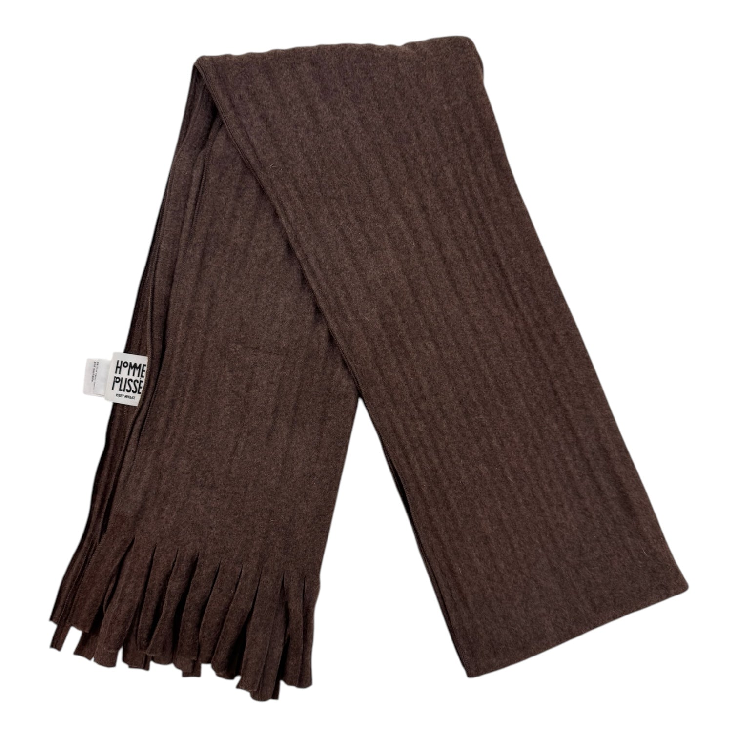 Issey Miyake Homme Plisse Pleated Scarf Brown