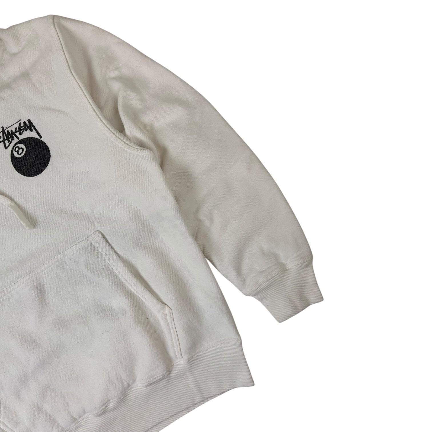 Stussy 8 Ball Hoodie White