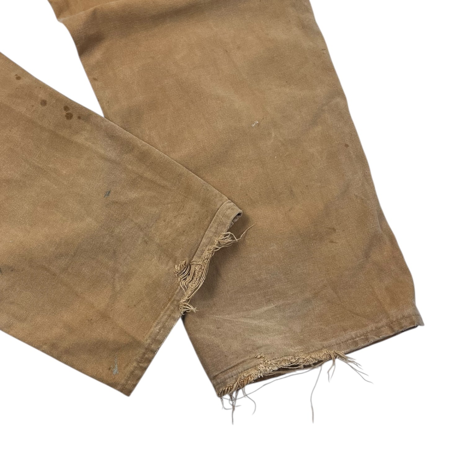 Carhartt Double Knee Work Pants Worn Faded Tan (38)