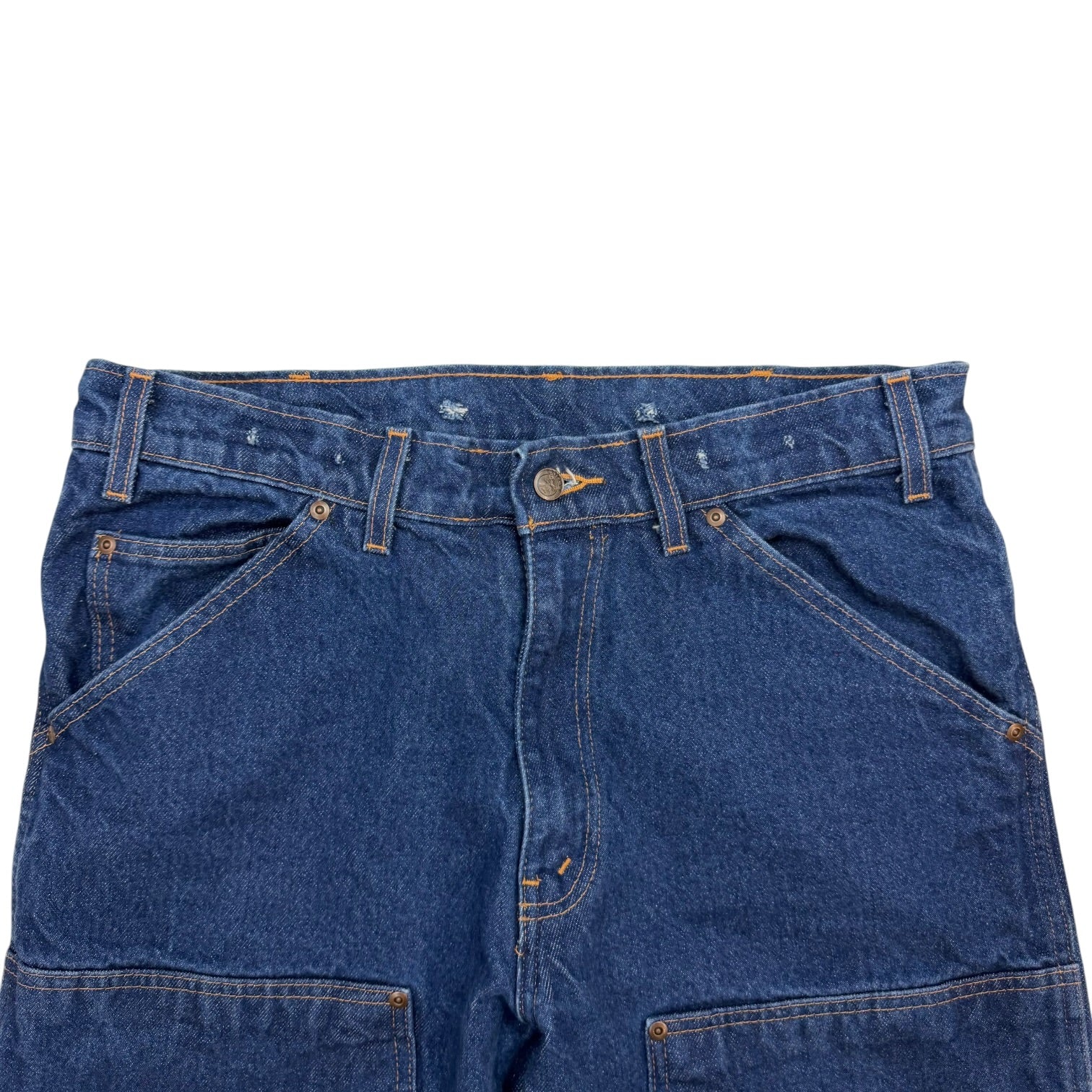 Vintage Denim Double Knee Pants Dark Wash