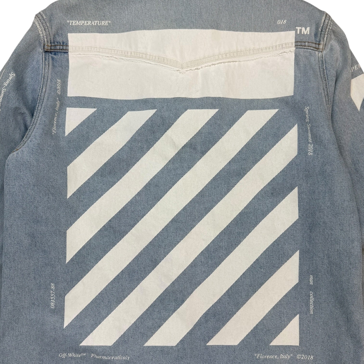 Off-White Temparture Denim Shirt Light Wash