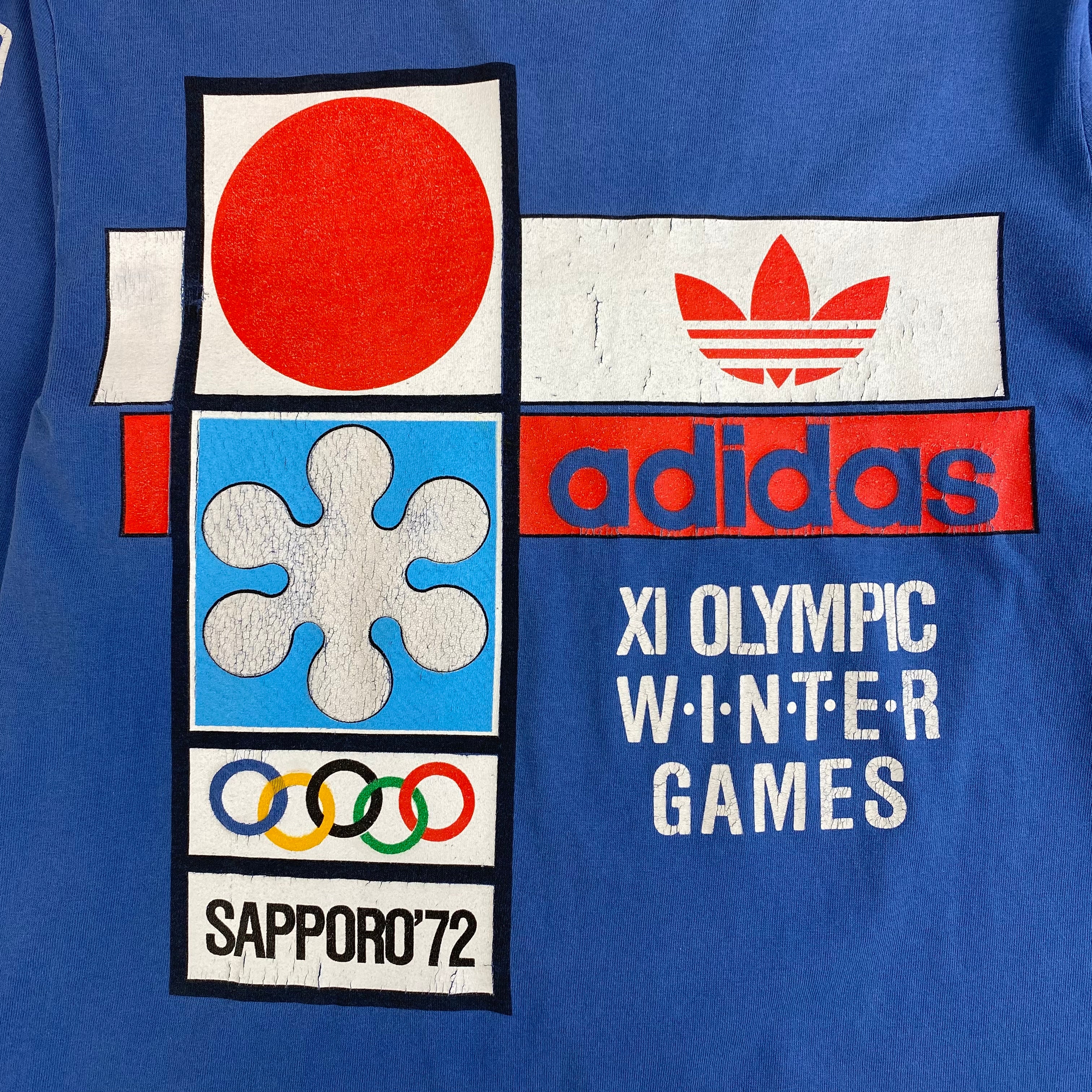 1972 Adidas Sapporo Olympics Winter Games Long Sleeve Tee