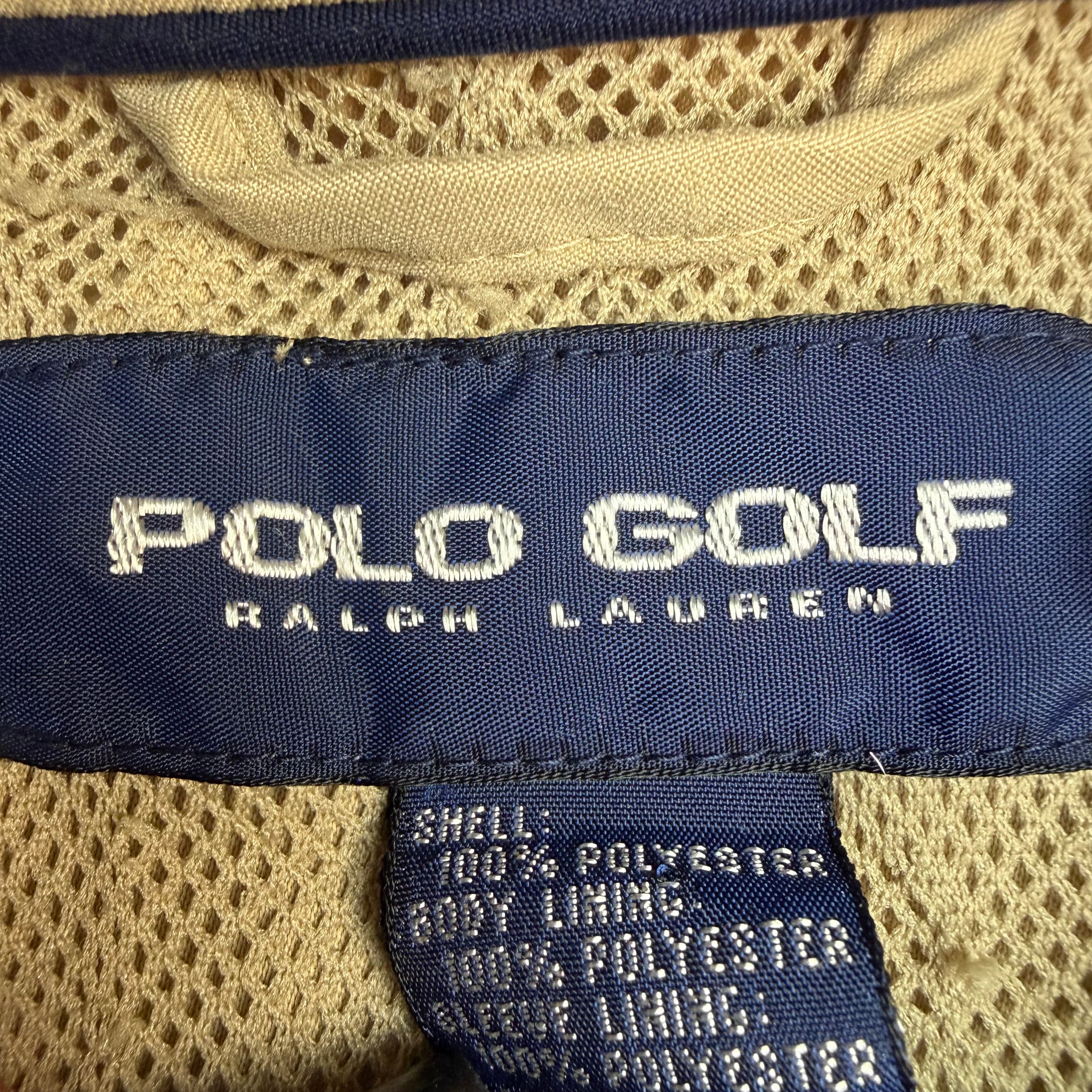 Vintage Polo Ralph Lauren Golf Jacket Tan