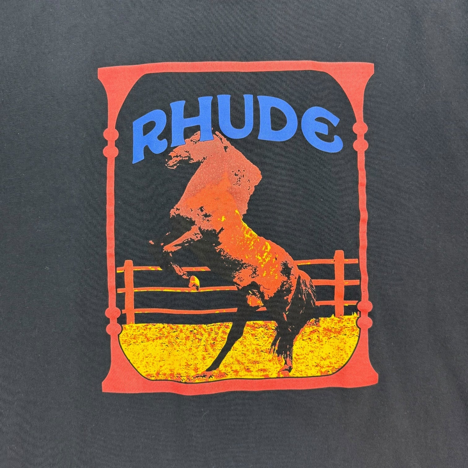 Rhude Cadre Tee Vintage Black