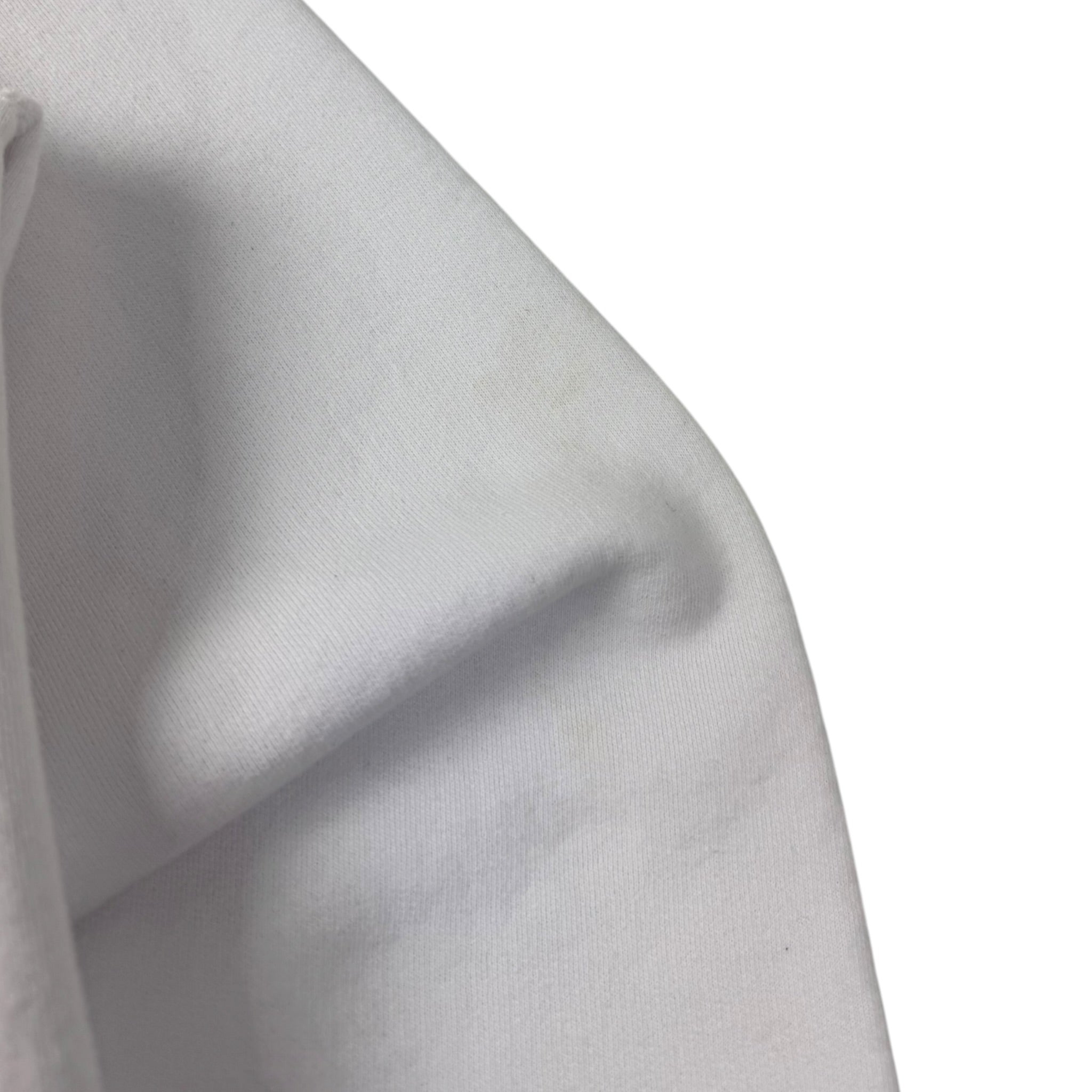 OVO Embroidered Spellout Flag Hoodie White