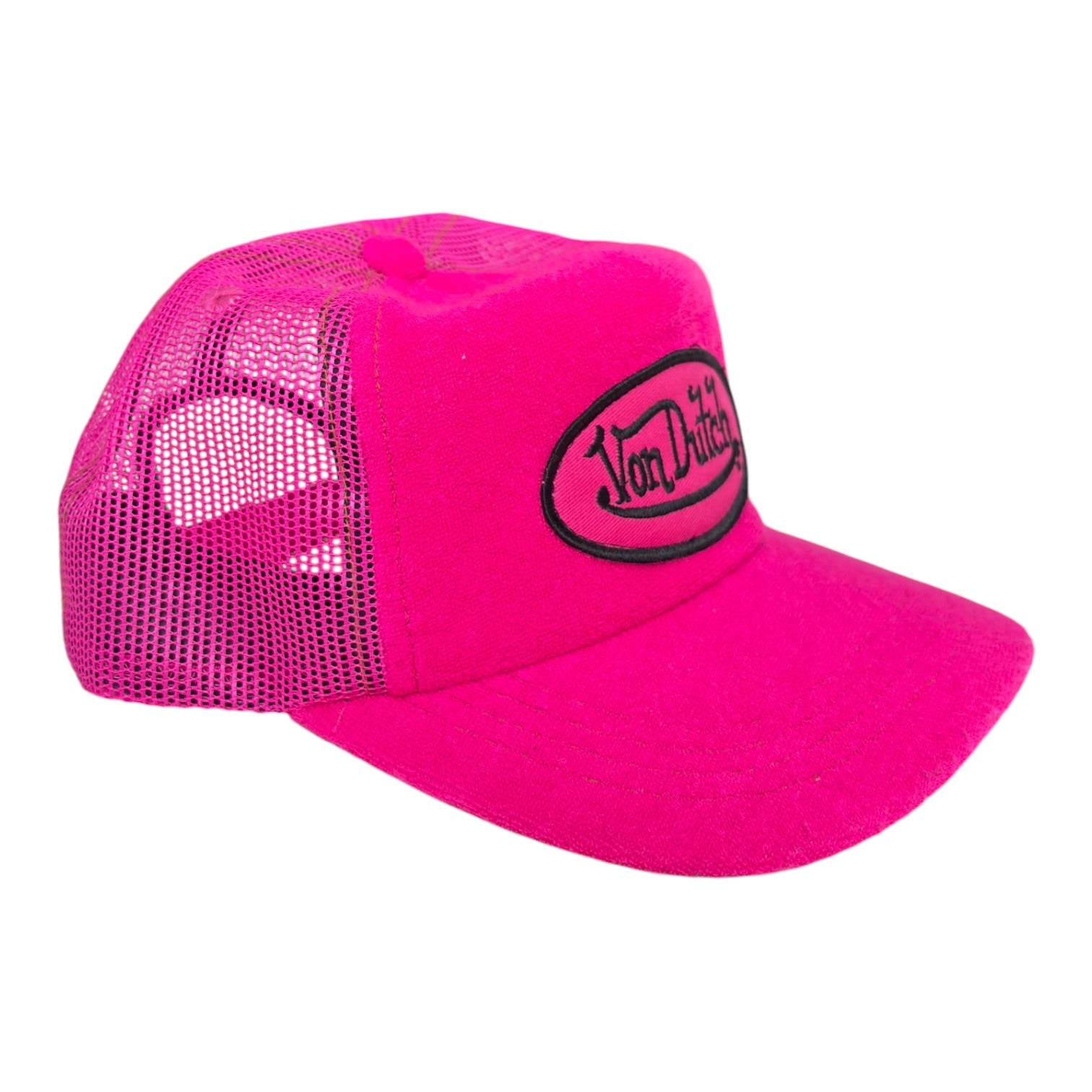(W) Y2K Von Dutch Trucker Hat Pink