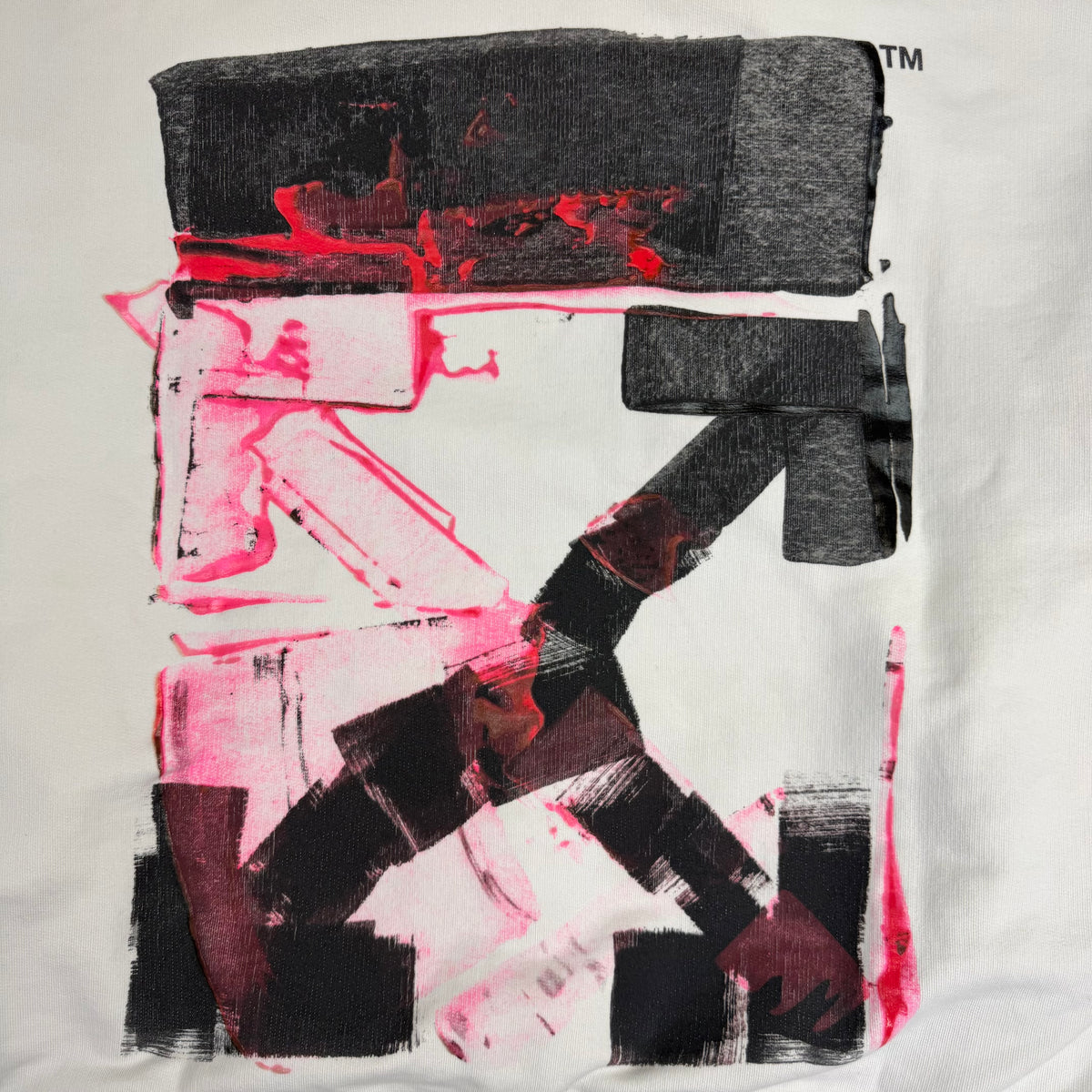 Off-White Acrylic Arrow Over Hoodie White