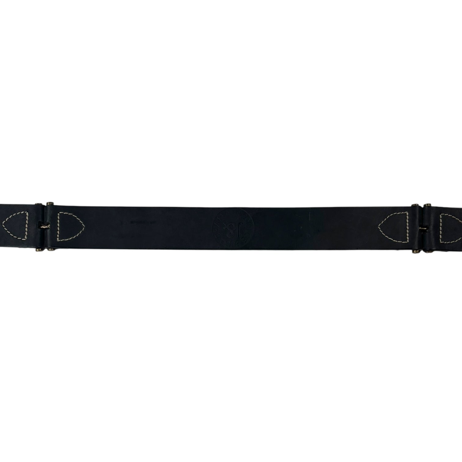Dolce & Gabbana Jeans Leather Belt Black