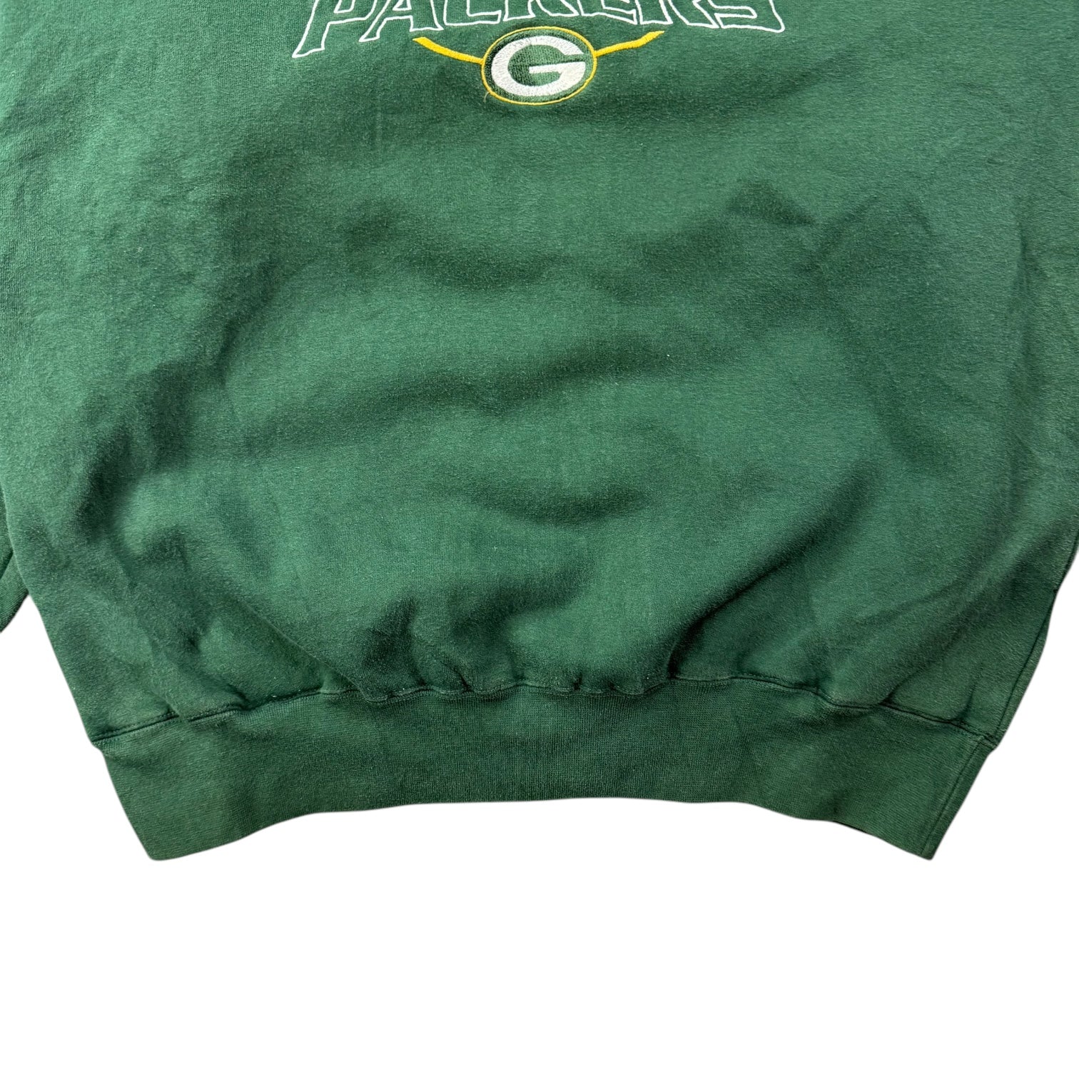 Vintage Green Bay Packers Quarter Zip Sweater Green