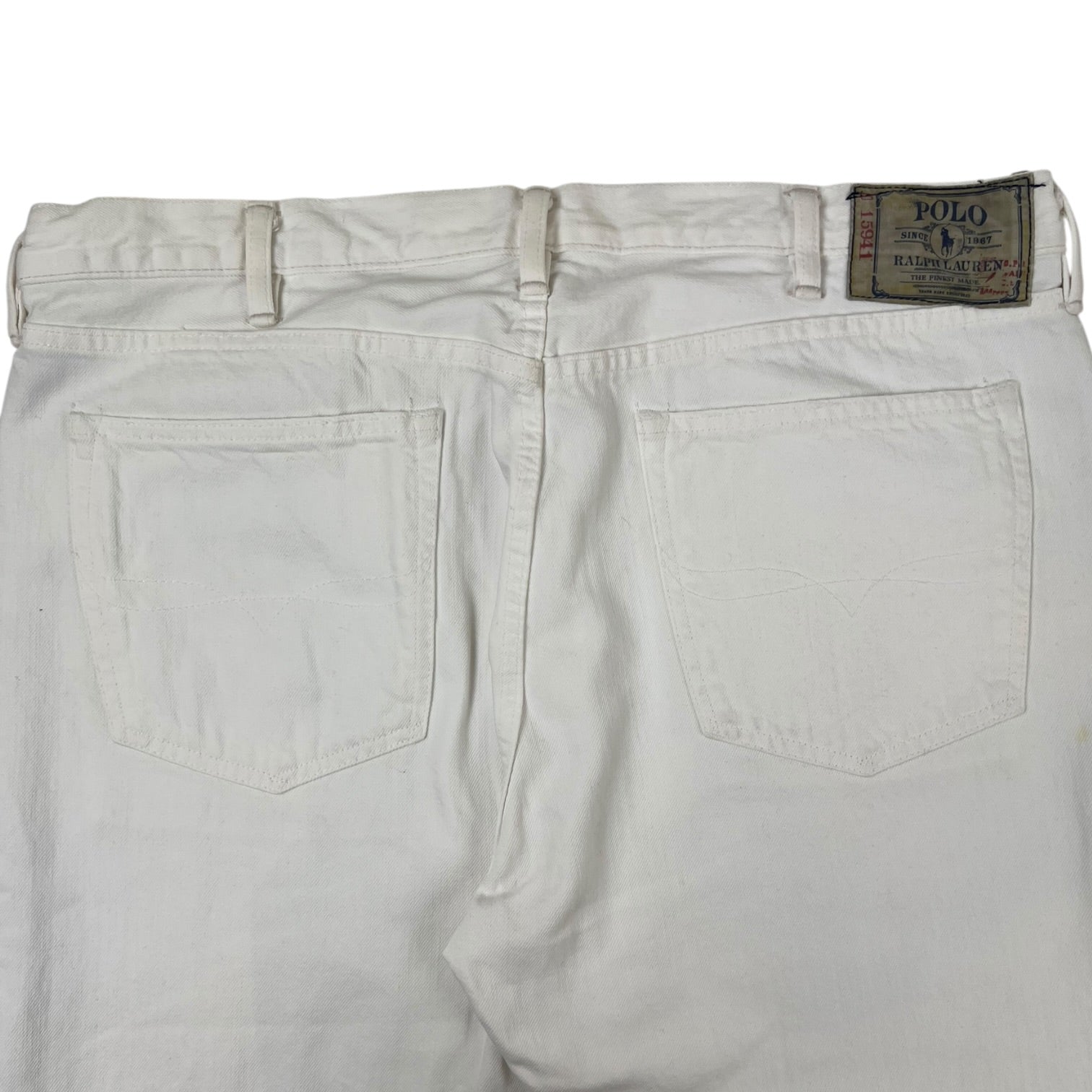 Vintage Polo By Ralph Lauren “RL” Logo Denim White