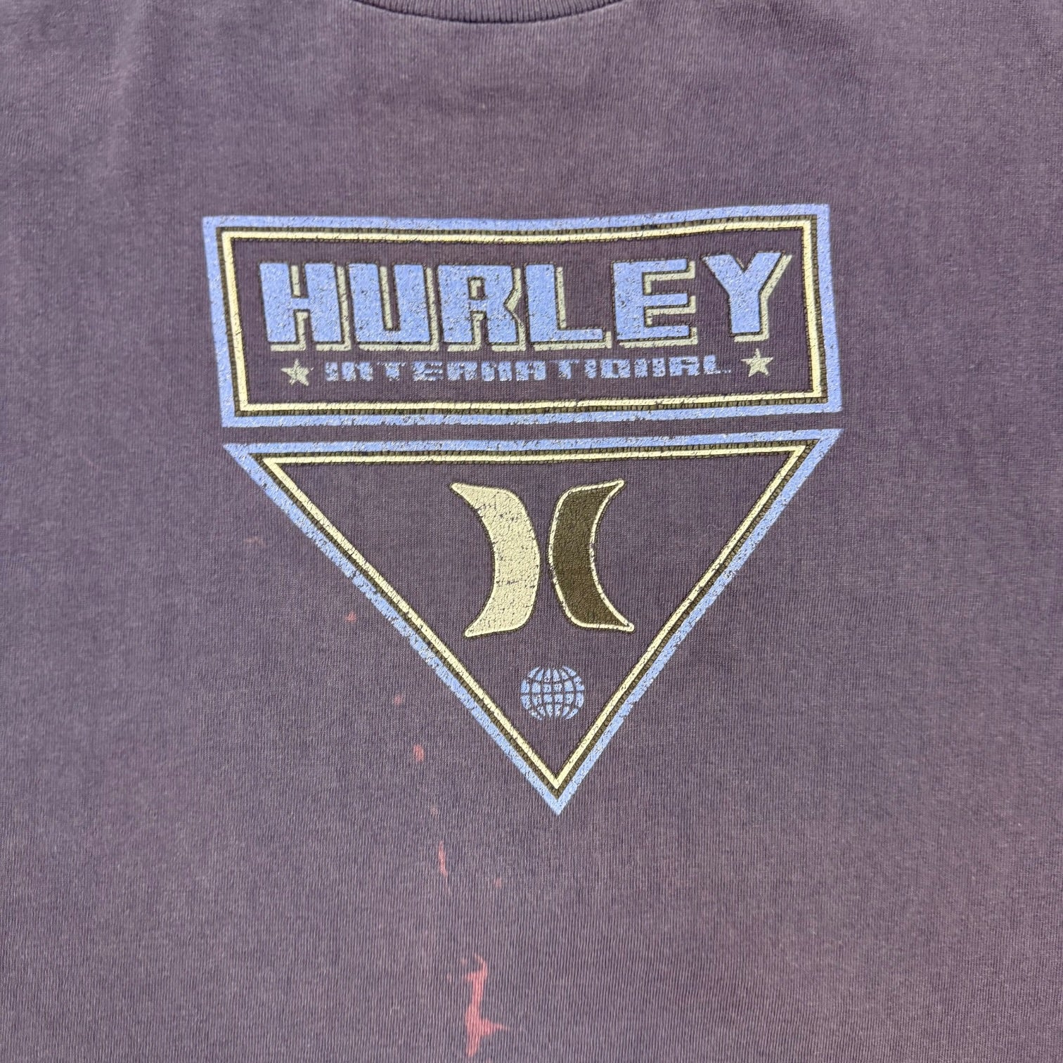 Vintage Y2K Hurley Tee Navy Blue