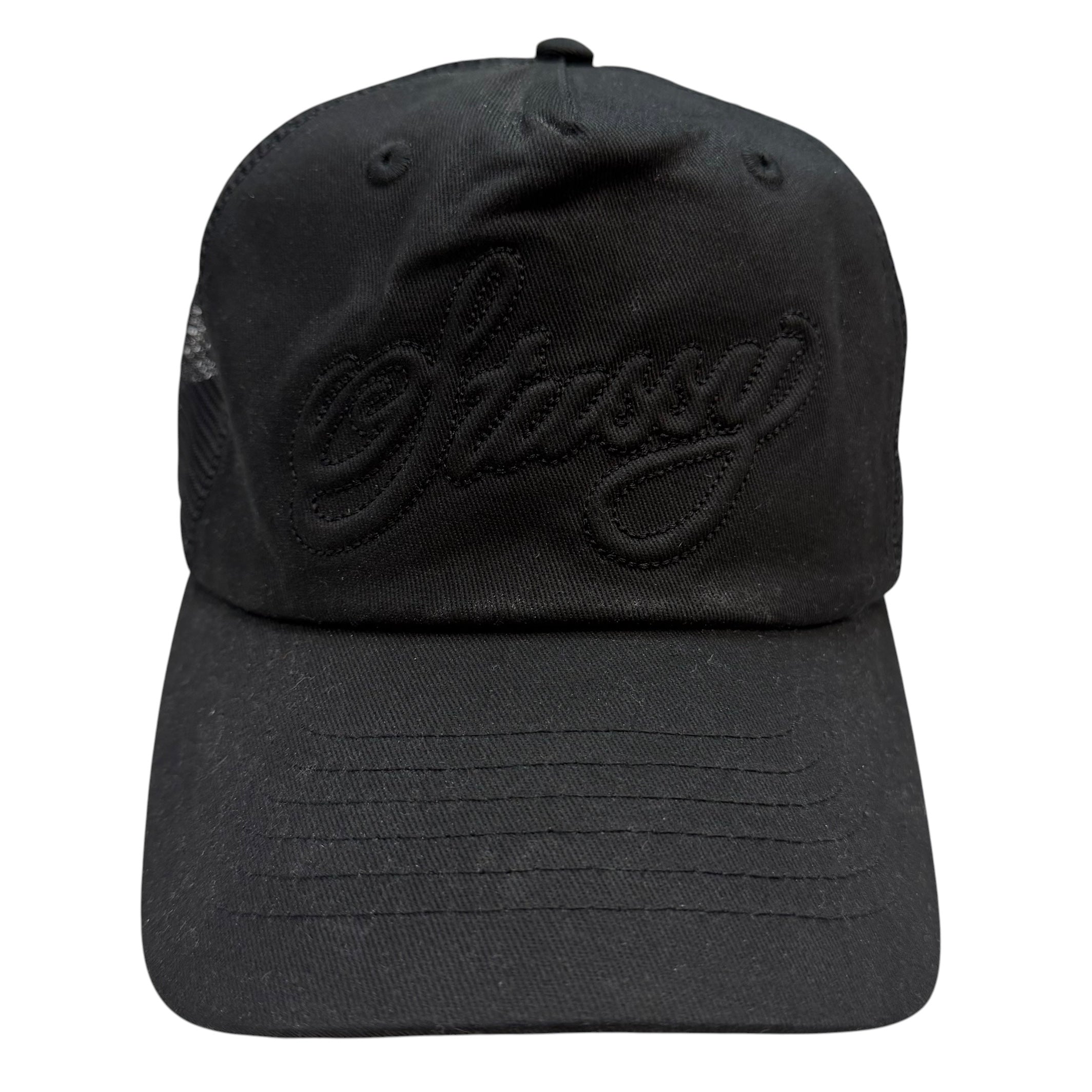 Stussy Waxed Cursive Trucker Black