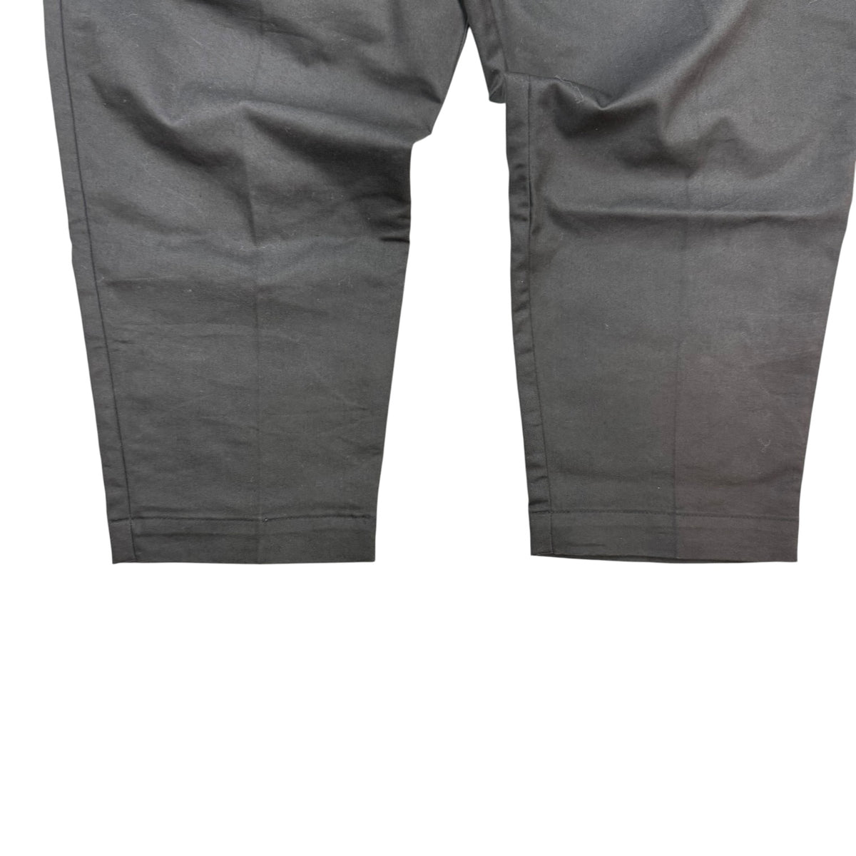Neighbourhood Pleated Cropped Trousers Black