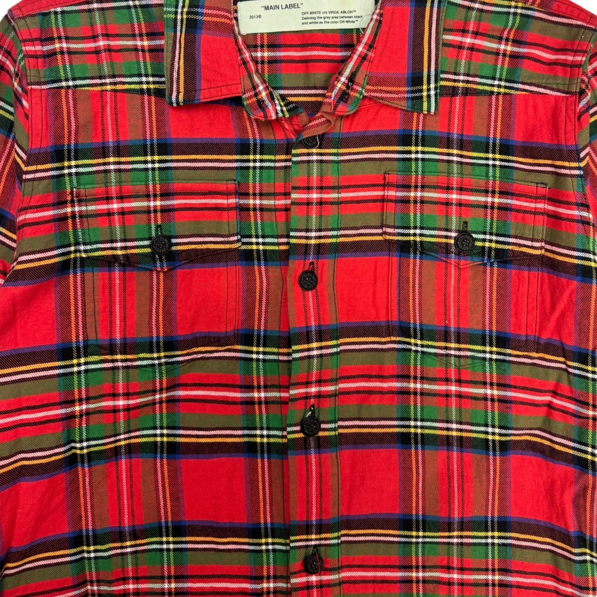 Off-White Diagonals Spray Check Shirt