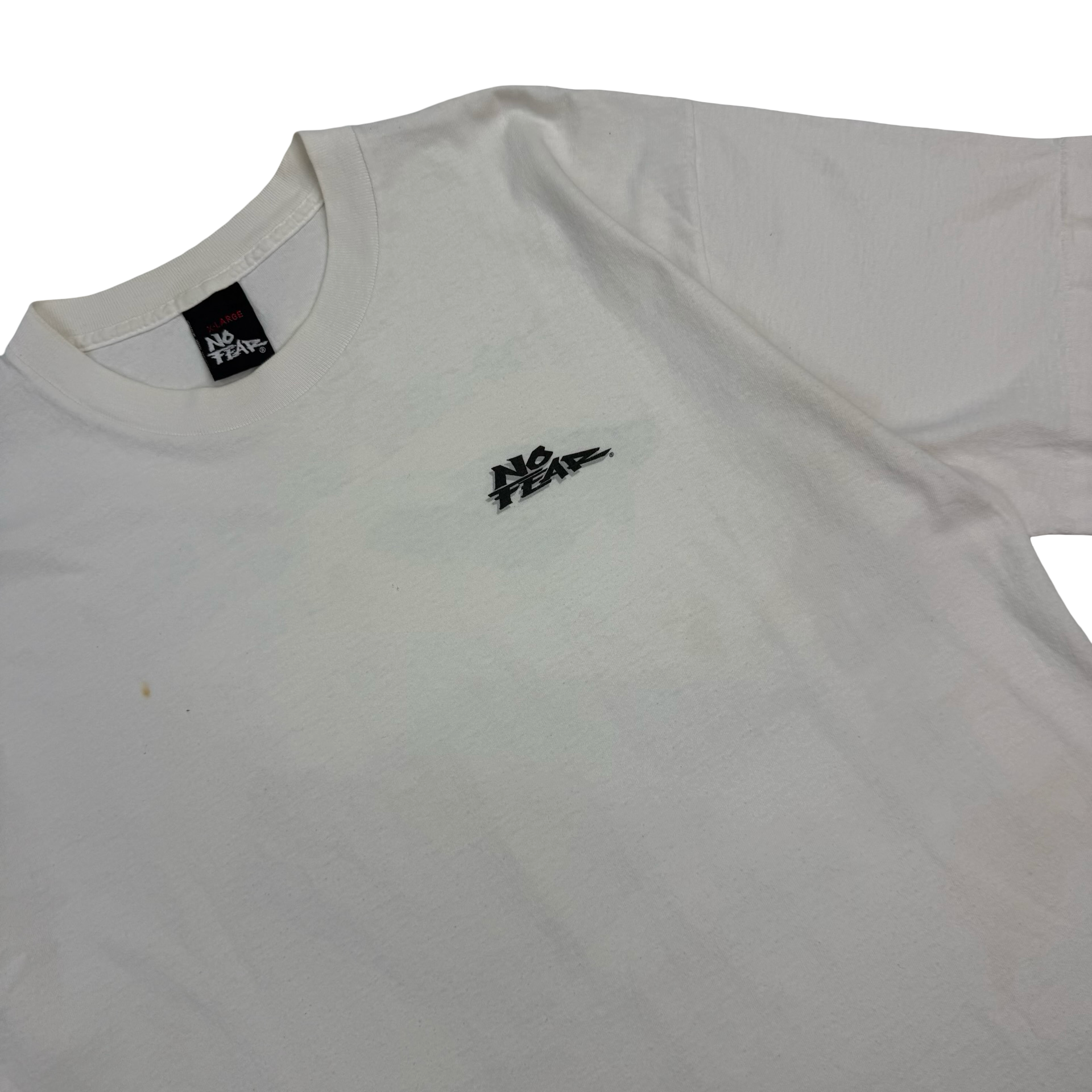 Vintage No Fear ‘…Rut And A Grave…’ Tee White