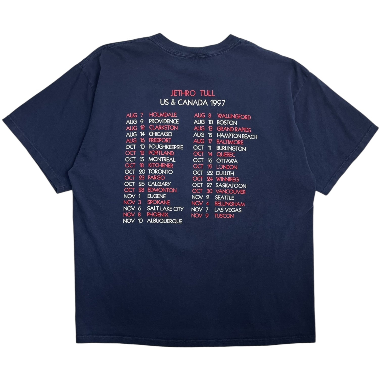 1997 Jethro Tull Aqualung Tour T-Shirt