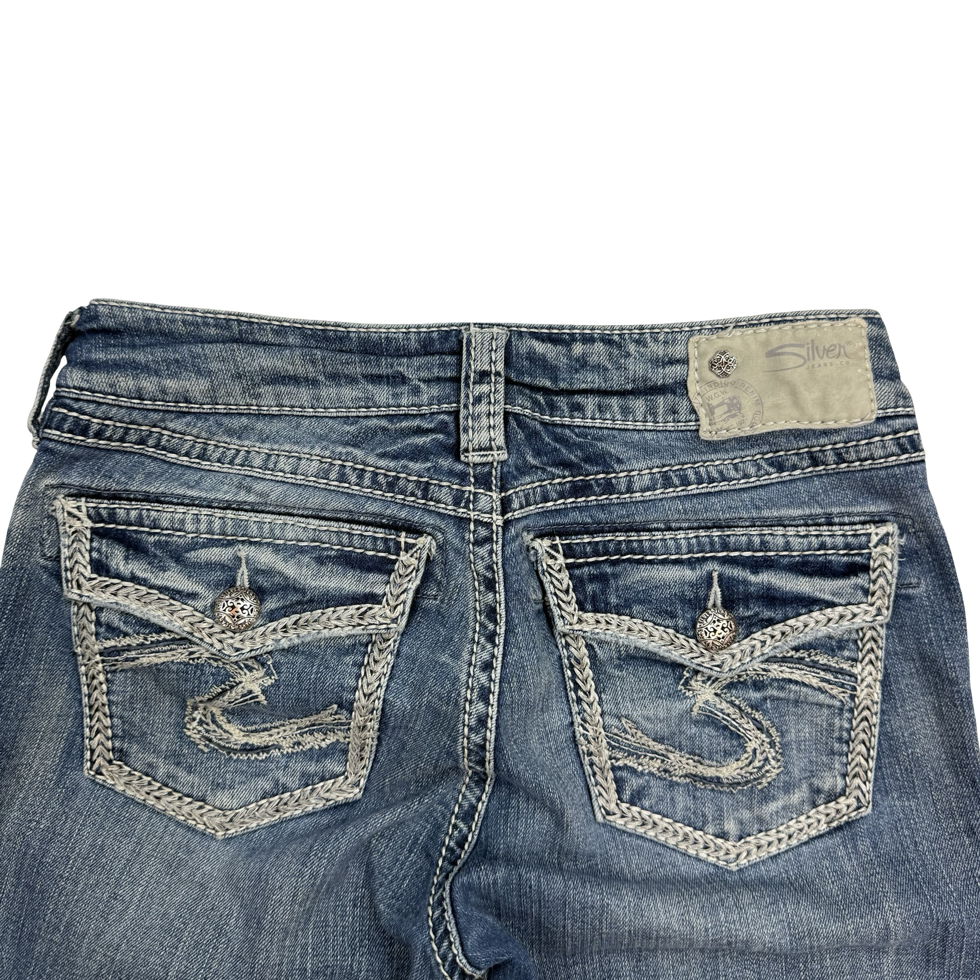 (W) Vintage Silver Jeans Suki Cut Denim Pants