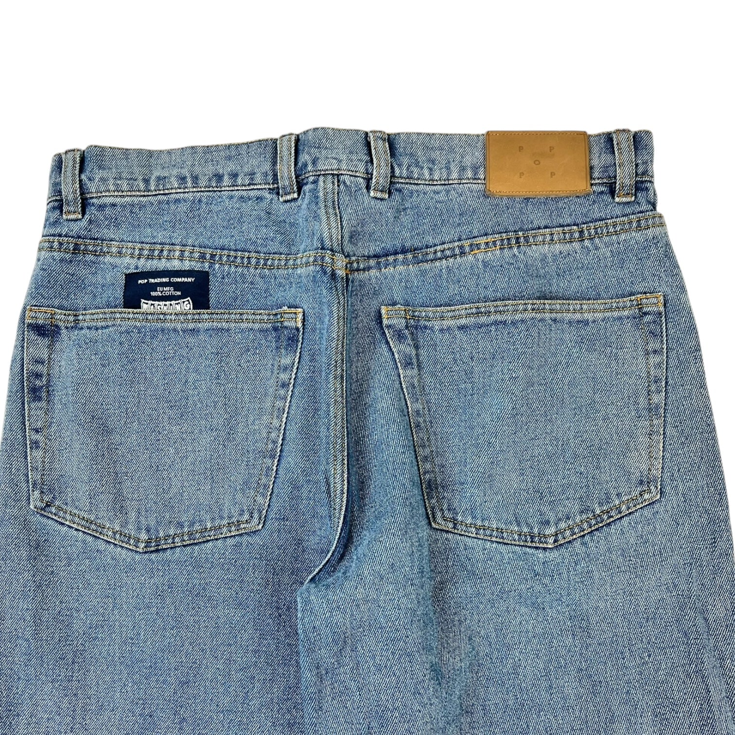 Pop Trading Company DRS Denim Pants Classic Stonewashed