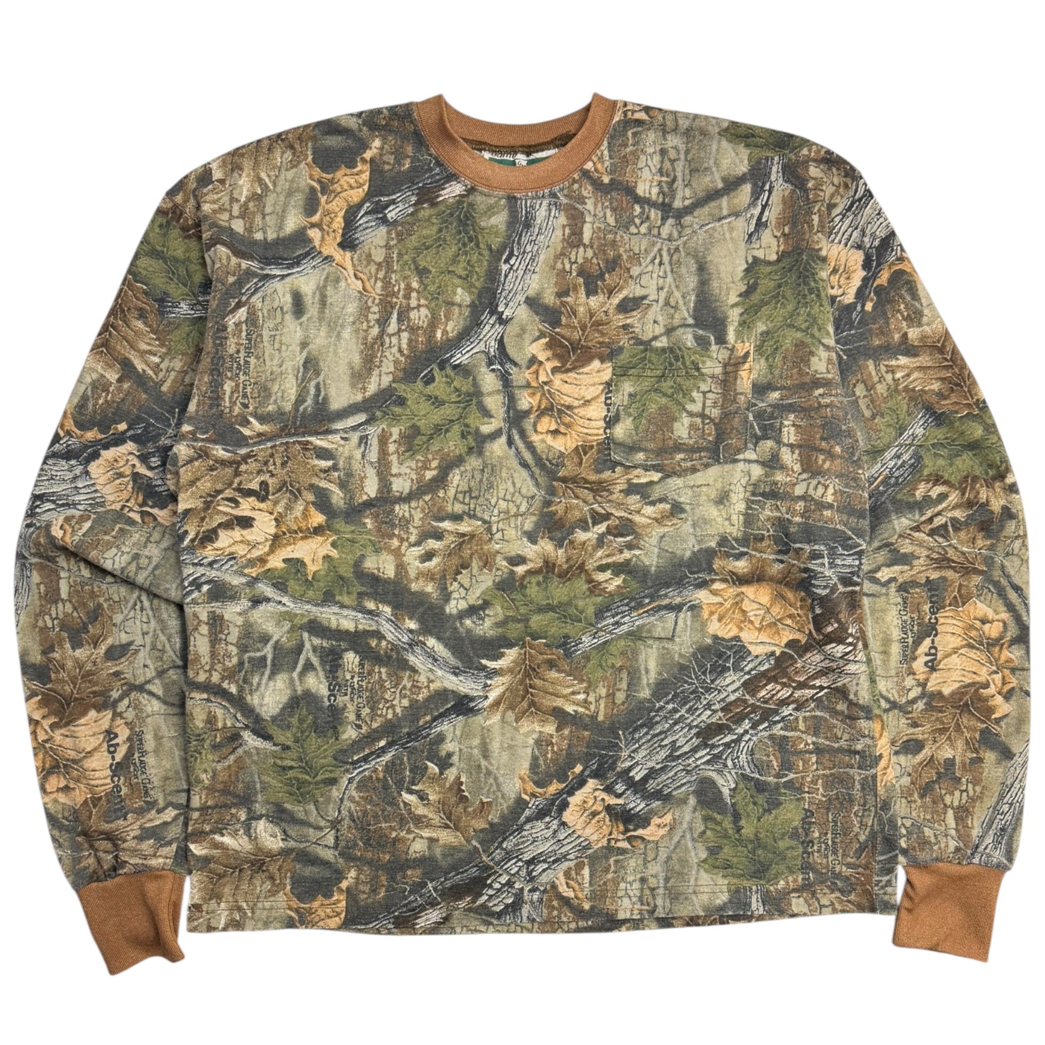 Vintage Game Hunter Camo Longsleeve Pocket T-Shirt