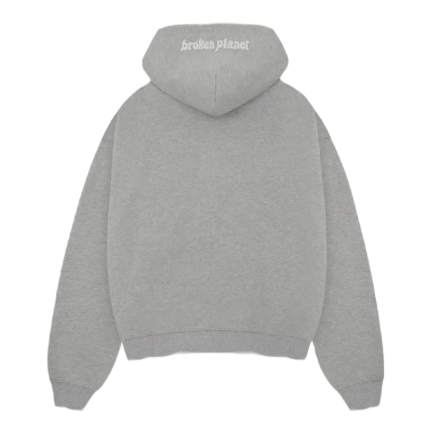 Broken Planet Zip Up Hoodie Heather Grey