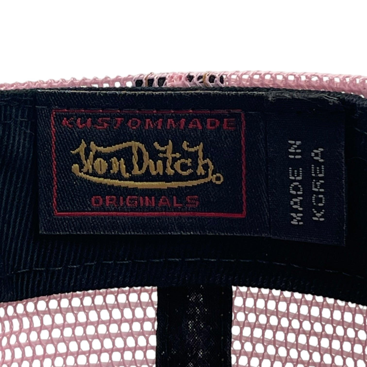 Vintage Y2K Von Dutch Snap Back Hat Blue/Pink