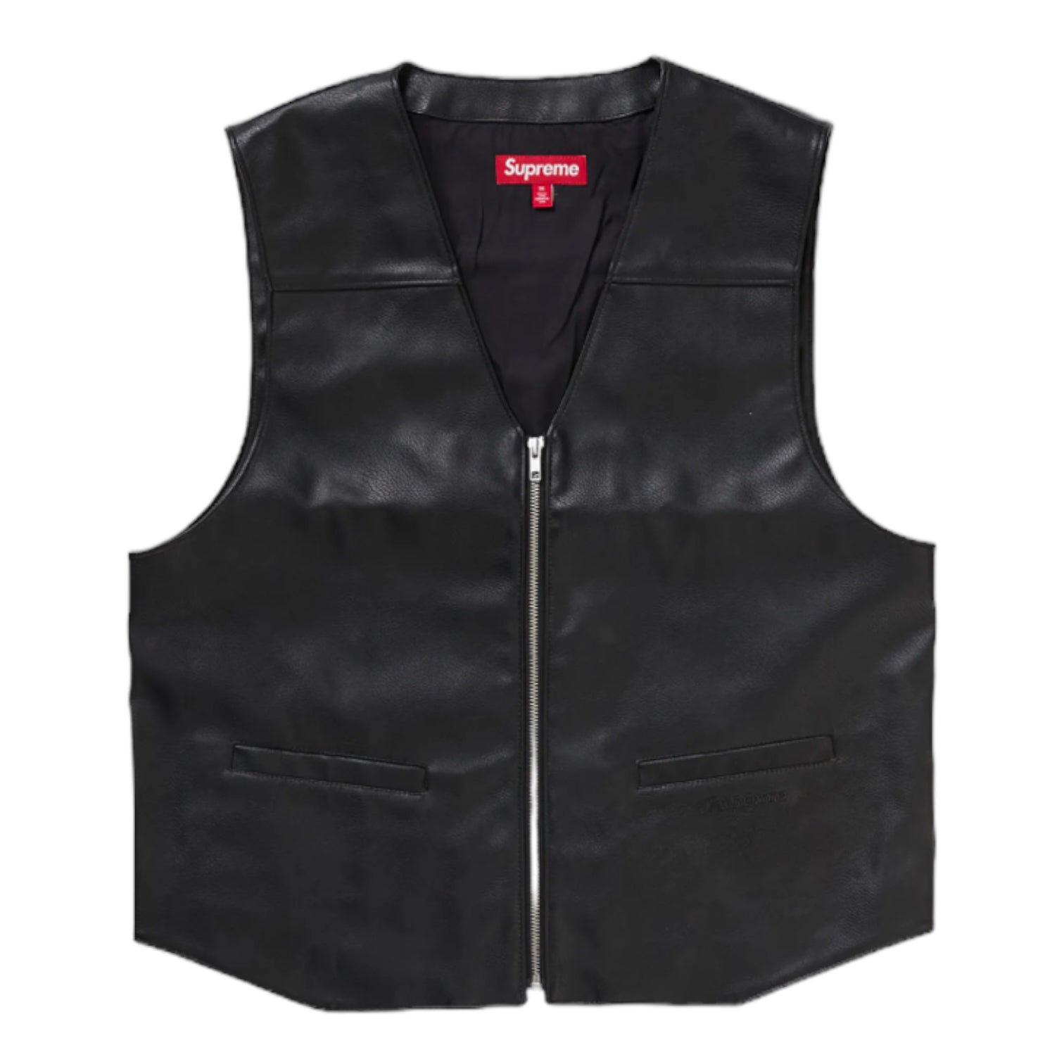 Supreme x Toy Machine Faux Leather Vest Black
