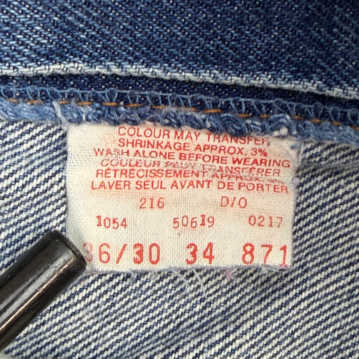 Vintage Levi’s 619 Orange Tab Jeans Blue
